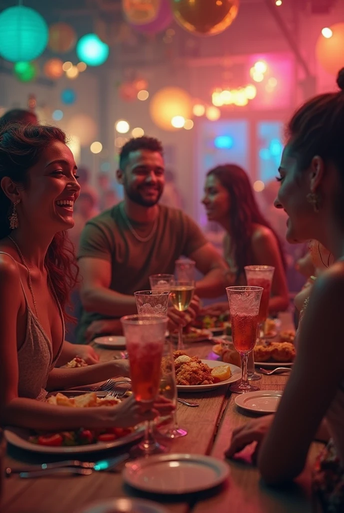 Men women alcohol ????? bar food