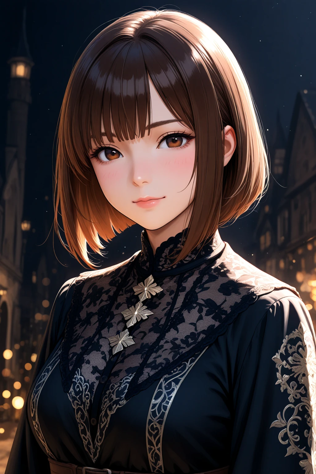 A girl posing for a photo,portrait,detailed eyes,detailed lips,smiling girl,vivid colors,warm lighting,HDR,ultra-detailed,professional,bokeh,photography,beautifully lit background,stylish outfit,artistic composition,sharp focus,soft skin tones,fashionable hairstyle,playful expression,captivating gaze.