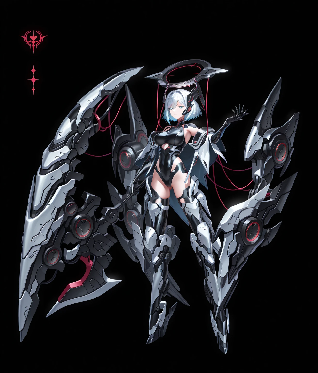 White-haired girl wearing black latex clothing and black stockings。The white-haired girl is the mother of the Zerg。White-haired girl with red eyes，White-haired girl spits out bugs and tentacles，Tentacles wrapped around white-haired girl。The little bug drains the human husband dry。White-haired girl&#39;s mouth sucks human husband&#39;s bodily fluids。White-haired girl in black latex plays with human husband。White-haired girl shows huge breasts，smile。The two lay on the bed，Countless insects surrounded the two of them，Bugs emerge from the mouth of a white-haired girl from the Zerg mother body。The white-haired girl is the mother of the Zerg