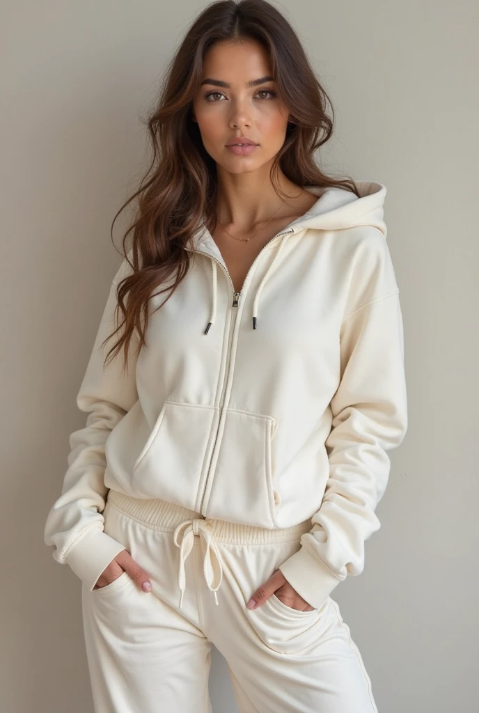 Realistic young teen sexy hoodie outfit