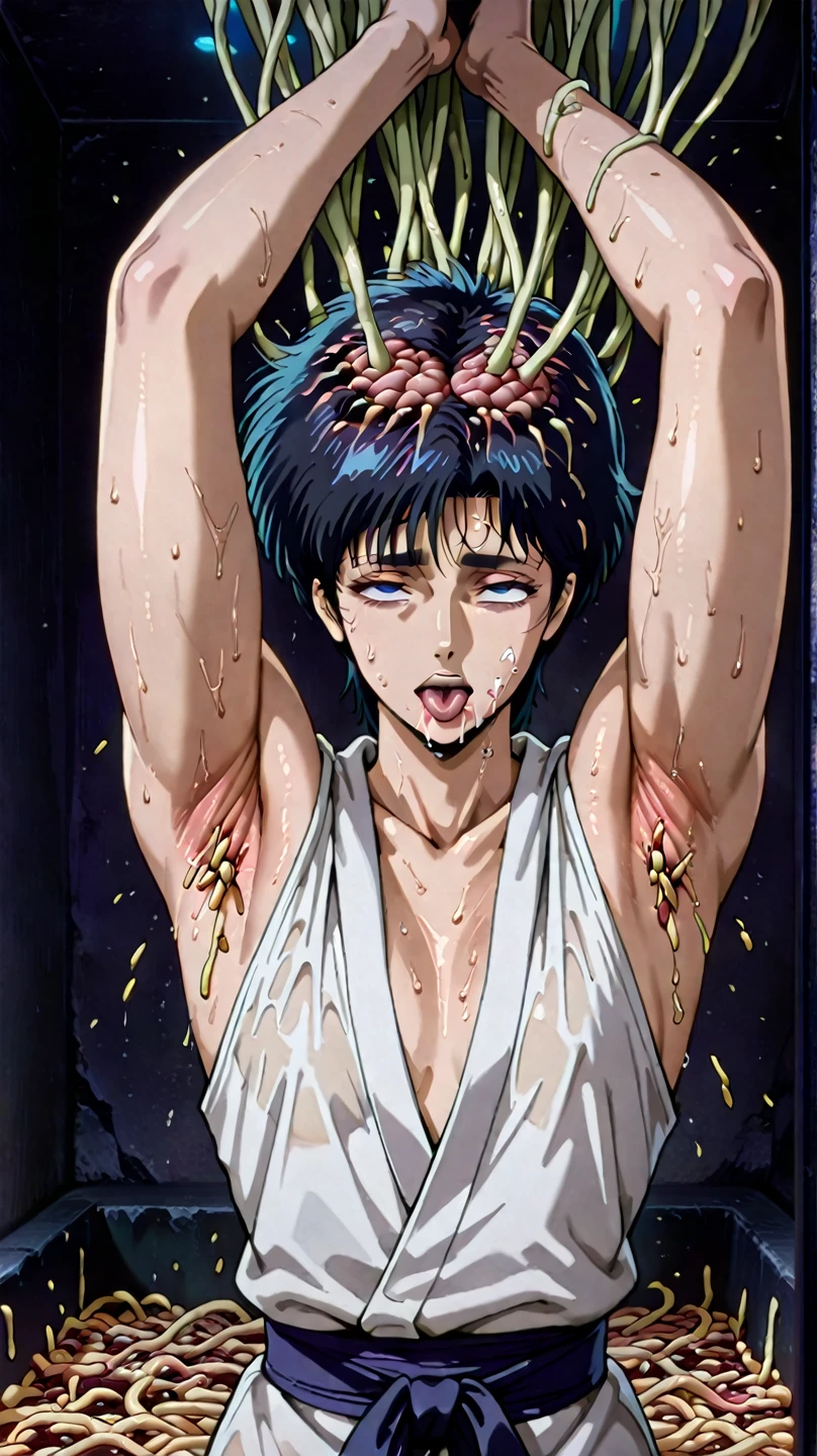masterpiece, Very detailed, Beautiful pink-tinted white skin, large breasts, Your breasts are too big,Sexy short cut, cute,Subjective,Glowing Skin, Troubled face,If you look at this,A slight blush,whole body,Pink Lips, In underwear, My crotch is wet, A large amount of water drips from the crotch,Supine position,Drooling, Lie,Sleep on your back,whole body,Big glitter eyes, Stick your butt out,whole body, wearing glasses.閉じた目, 口を尖らす,