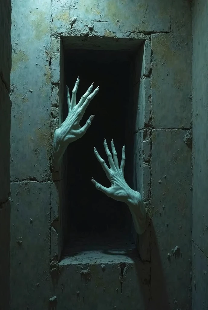 a closeup of a person coming out of a wooden door, horror surreal art, Zombie arms in front, too many hands in all directions, albi albi, creative photo manipulation, too many hands, Creepy photography, Lt. Aleksander Kobzdej, Alexey Egorov, horror photography, by Joze Ciuha, Creepy Spiritual Creepy Image