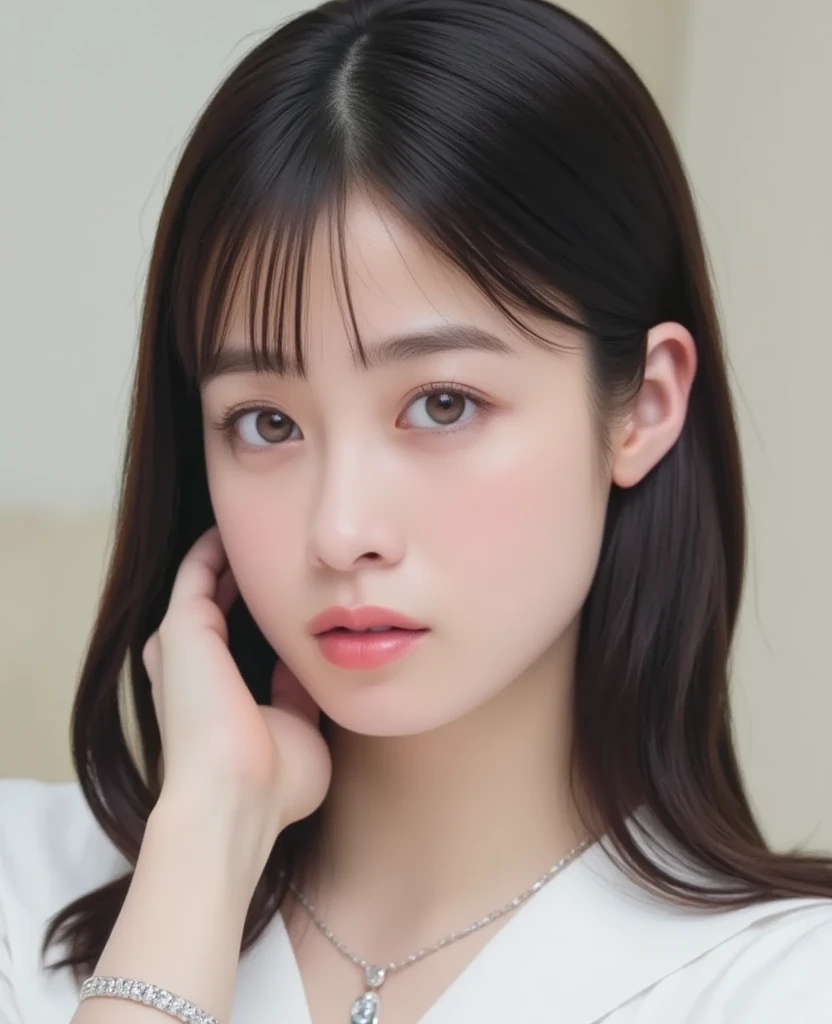 {{a extremely delicate and beautiful girl}}, {{extremely delicate and beautiful girl}}, {{{soft focus}}}, {{{perfect details}}}, {{{detailed and beautiful}}}, close shot, looking away, depthoffield, look up to, beautiful detailed fullbody, longuette, {{{woman}}}, young, Long hair, spiked hair, wept bangs, grey hair, Perfect face, ?, detailed beautiful eyes, white skin, piercing, harajuku fashion, sleeveless shirt, open clothes, landscapes, white background, blurry background, cinematic lighting, flowing transparent white, {{{best masterpiece}}}, {{{best quality}}}, {{{extremely detailed 8K wallpaper}}},