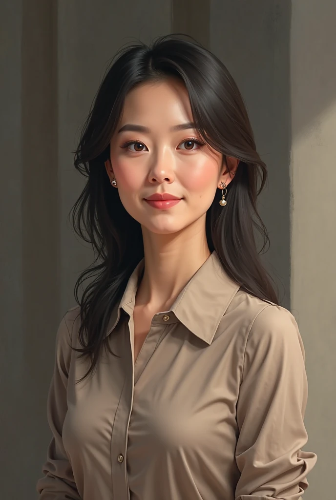 beautiful woman (EPM1ch3ll3L1mD4v1ds0n:.99), perfect hair, jewellery, ((portrait)), (closeup:1.2), ((from the waist up)), (((  hell :1.2 ))), natural skin texture,  ((  Button-up tunic :1.4)), ((wearing  Silk Necktie:1.2)), 24mm, 4k textures, soft cinematic light, adobe lightroom, photolab, hdr, intricate, elegant, highly detailed, sharp focus, ((((cinematic look)))), soothing tones, insane details, intricate details, hyperdetailed, low contrast, soft cinematic light, exposure blend, hdr, faded, now, ("I've got a bad feeling about this.":1.1)