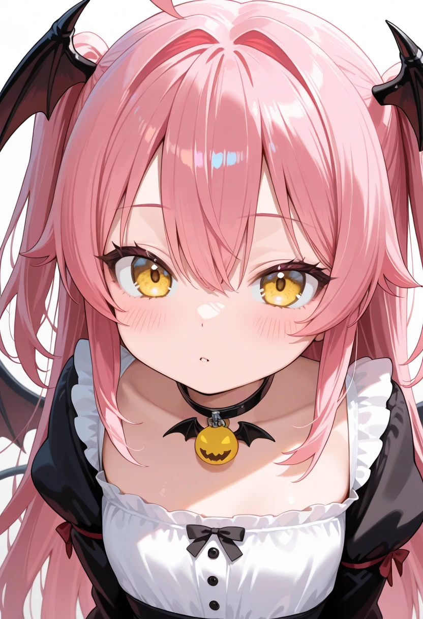 (muste piece), (best quality), (score_9, score_8_up, score_7_up), very detailed eyes, expressive eyes, perfect face, very detailed face, highly detailed face, beautiful girl, 8K, beautiful girl, (white background), delicate and beautiful face and eyes, dark intense shadow, Ultra-high resolution, Movie Lighting, (Fuji Color: 1.2) portrait,
1 girl, vtuber style, cool girl, hololive, vtuber, 1girl, yuzuki choco, blonde hair, long hair, pointy ears, blue eyes, garter straps, cleavage, breast tattoo, pink shirt, demon horns, lace-trimmed legwear, demon wings, black thighhighs, demon tail, black skirt, pencil skirt, frilled shirt, white labcoat, big chest, cleavage, standing, blush, sweating, steam, blow a kiss,