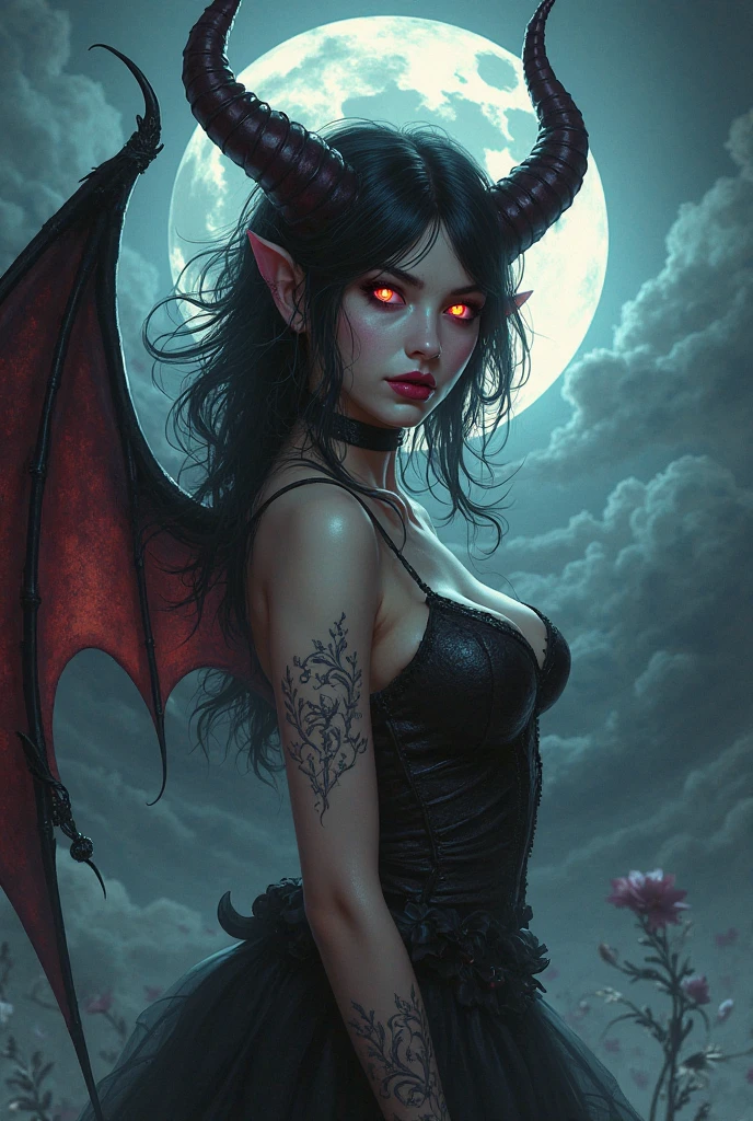 ((dedemon girl)),Succubus,horns,demon tail,huge demon wings,(red eyes),full of scars,Silver Ancient Armor,Take the whip,(Raven),(Skeleton on the ground),(Black Castle Background),(Hellfire),full moon,looking at another,
masterpiece,best quality,high quality,highres,absurdres,HDR,UHD,8K,Professional light,moon light,((Gothic style)),