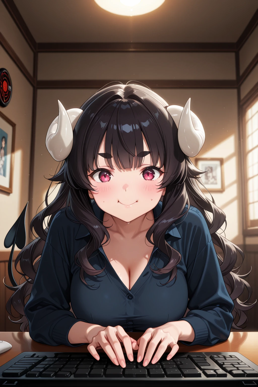 anime hentai big breasts　Cow Cosplay　Black Hair　Sexy Costumes　Cow print clothing