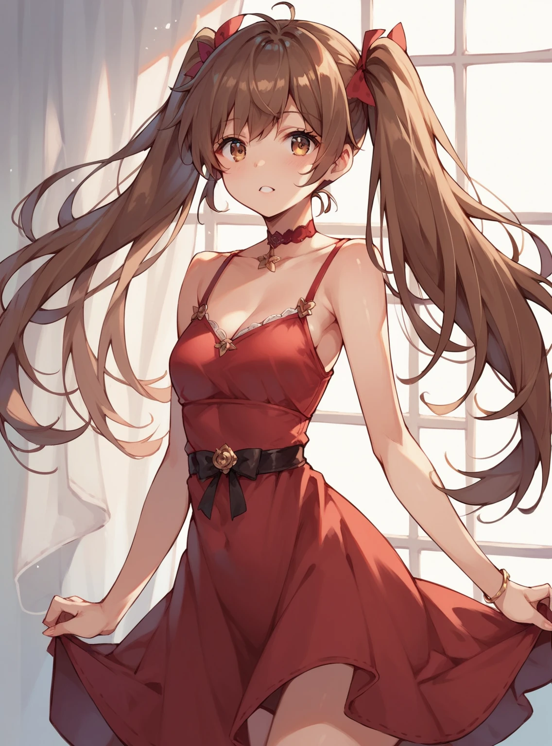 Crimson dress