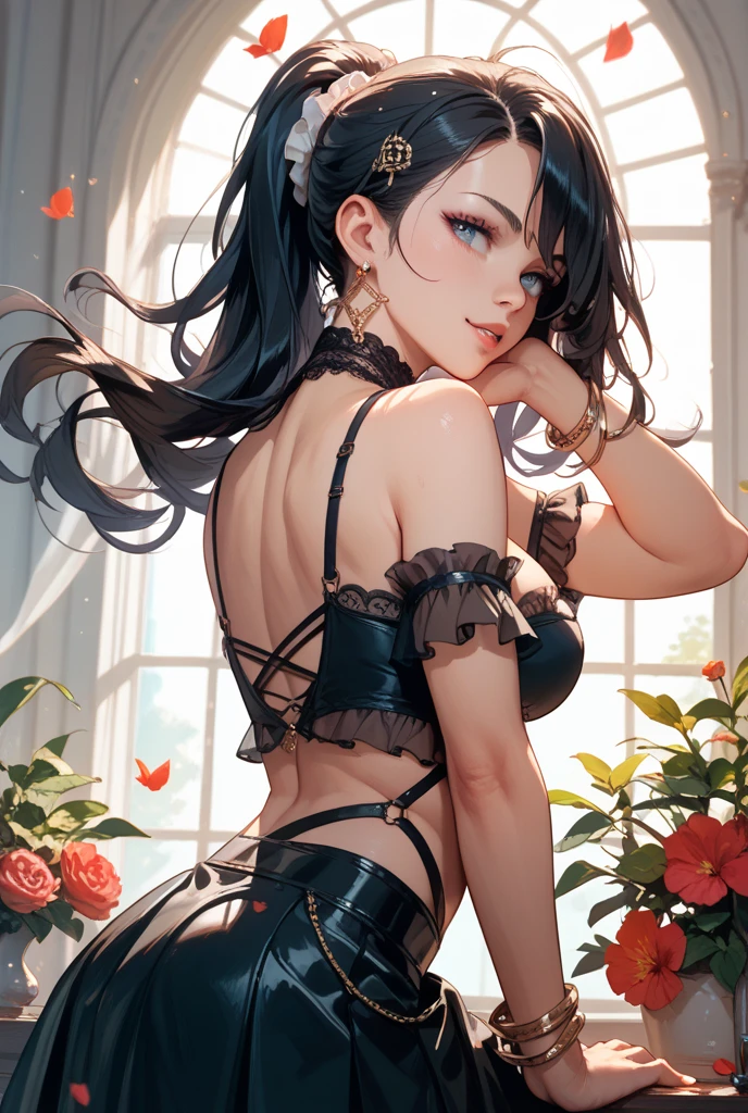 {{{{{16k}}}}}, {{{{{The immorality of watching the process of transforming a pure girl loved by everyone into her facial rank and tits rose to the SSS rank of top-notch pretty japanese actresses, getting more her tattoos increase and the lines of her breasts become clearer, She is laid on an coffin of flowers bouquets of flowers are stabbed all over her body and as the drugs are injected into her her addiction accelerates her body becomes more curvy her tits more erect as they float above her and she is turned into a cutesy flower arrangements, She resists, knowing that if she sleeps, she will lose her life but she cannot stop her sleep her eyelids grow heavy and the moment she is fully asleep the flower glows absorbs her life blooms more beautifully and transforms her corpse into something lovely and capable of eternal necrophilia, Each time she was necrophiliac her tattoos increased the tattoos in the caressed areas became darker her waist and underbust became thinner and as a finishing touch a flower was inserted into her chest and her hair color changed to flower color completing the pressed flower, her breasts become even larger and deeper with cleavage, her skin is changed to be smoother, Her hair is replaced by a bang long black hair, She is fitted with a heart collar that puts people into eternal sleep which transforms her into a cute once-in-a-millennium narcotic hallucinogenic flower arrangement that becomes her too-cute corpse}}}}},{{Extremely detailed}},{{{{{integrated her head pure small, Enchanting Too thick and erotic lips, Her thickened lips shimmer with luster}}}}},{{{{{Her white tits are so fluffy, and are depicted in great detail, Her tattoos spread all over her body with hallucinations, She is tattooed with lewd flowers on her neck, arms, lower abdomen, thighs, buttocks, and back and her glossy very Straight hair}}}}}