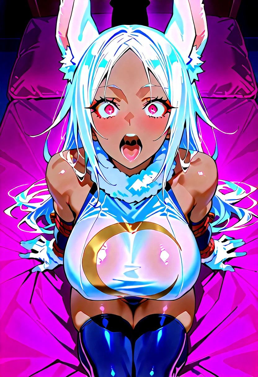 Calm,My Hero Academia、(True to prompts),(Mr.......々Great angle view)、Silver long hair、White and blue tight clothing,Bunny ears、Parted bangs、Haigre Pose、girl、(Super big breasts squirting a lot of breast milk)、(Ahegao),(With eyes wide open)、(orgasm),(Acme)、(Busy Street)、(Many people々々々々々々々々々々)、(sunny)、(blue sky)、(Best lighting)、{{{Browsing Caution}}}、{{{masterpiece}}}, {{{Highest quality}}}, {{ultra-detailed}}, {{shape}}, {{{Very delicate and beautiful}}},{{extremely detailed CG}}、{{unity 8k portrait}}、{{Fabric Shading}}、{{super detailed skin}}、{{Perfect Anatomy}}、{{detailed}}、{{Dynamic Lighting}}、{{{beautiful detailed eyes}}}、{{{beautiful detailed Face}}}、(Perfect Legs)、(Perfect breasts)、(Perfect pose)、(Perfect body)