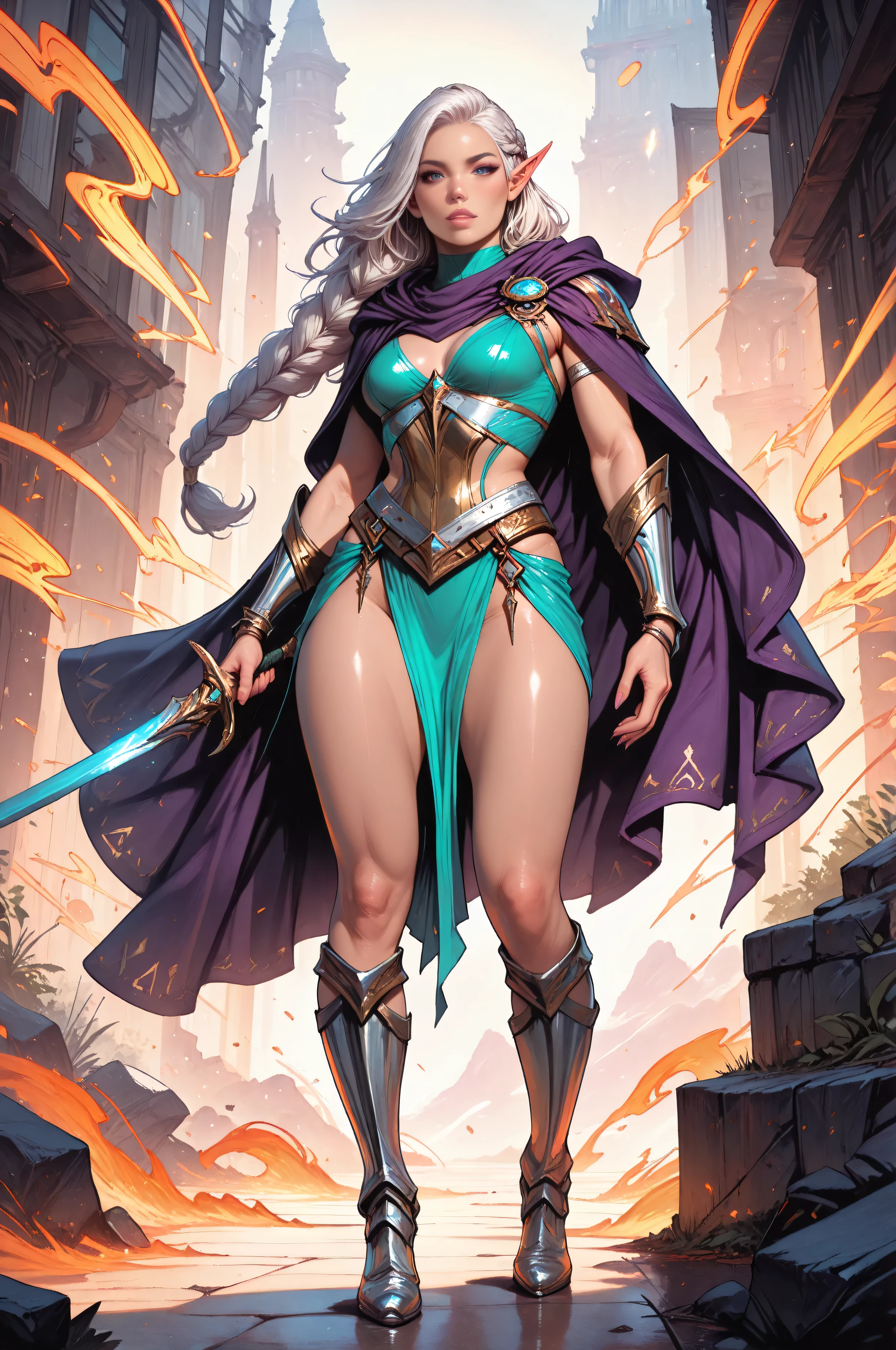 Giant beautiful female conquers and destroys a tiny city --auto --s2