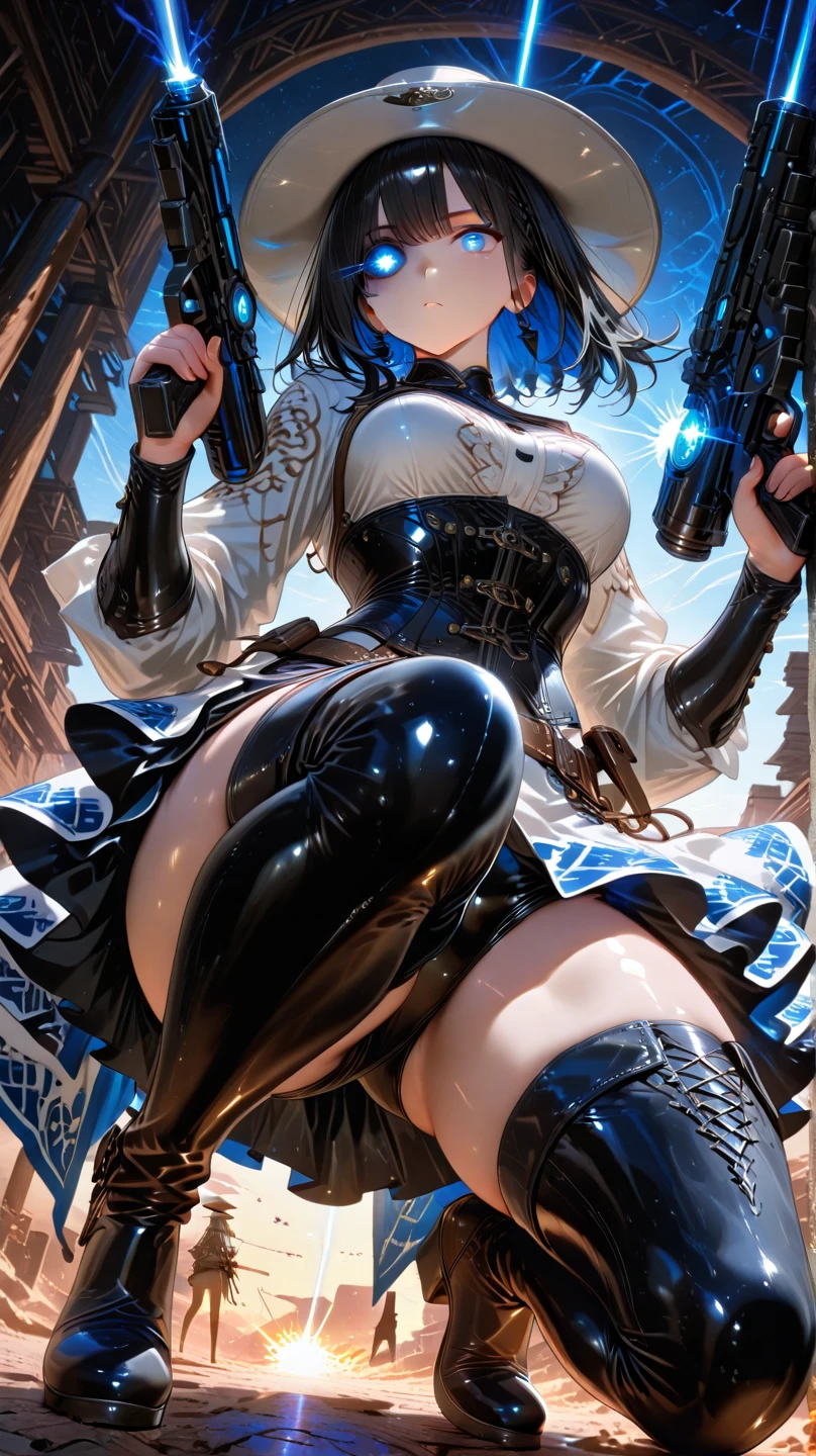 Anime Waifu beautiful detailed eyes, beautiful detailed lips, extremely detailed eyes and face, longeyelashes, 1girl, sensual, young woman, medium breasts, beautiful feminine face, nice thighs, slim, sexy, erotic, beautiful clothes, perfect body, cinematic lighting and framing, (best quality,4k,8k,highres,masterpiece:1.2),ultra-detailed,digital painting,portrait,glamorous,highly detailed,soft lighting,warm color tones Ilustrações de alta qualidade。 Angle from behind、Black bob hair、hairpin、high school girl、color々Position、Grin、Smiling and drooling、Large Breasts、Soft Breasty chest is shaking、shake、shake、、Browsing Caution、