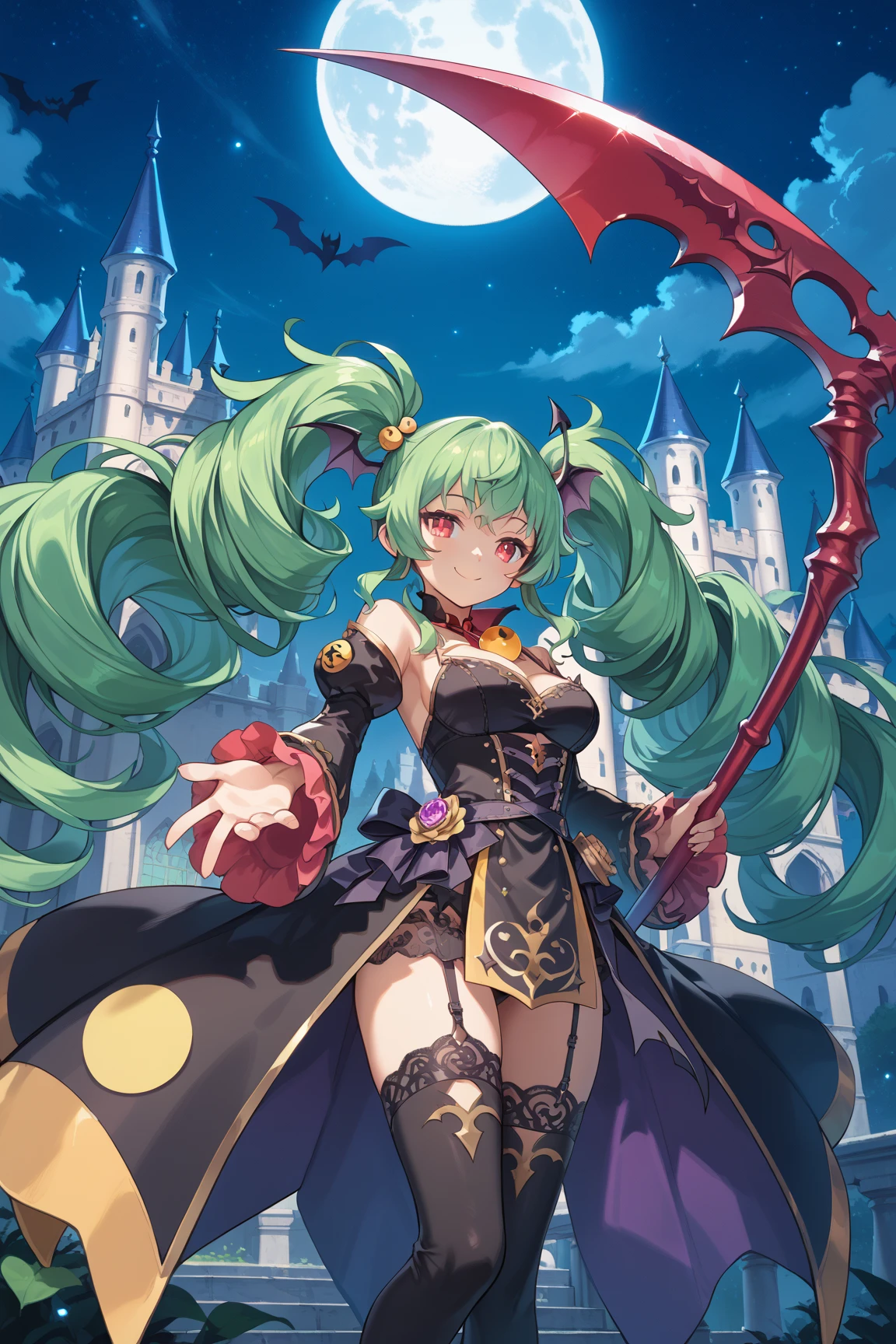 White hair, black clothes, black stockings, gold ornaments, sexy witch, green embellishments, masterpiece, high details, ccurate, best quality, 8k,1 girl, cthulhu, dark, gothic, pretty face, (simple background),