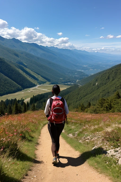 Looking down from the mountain