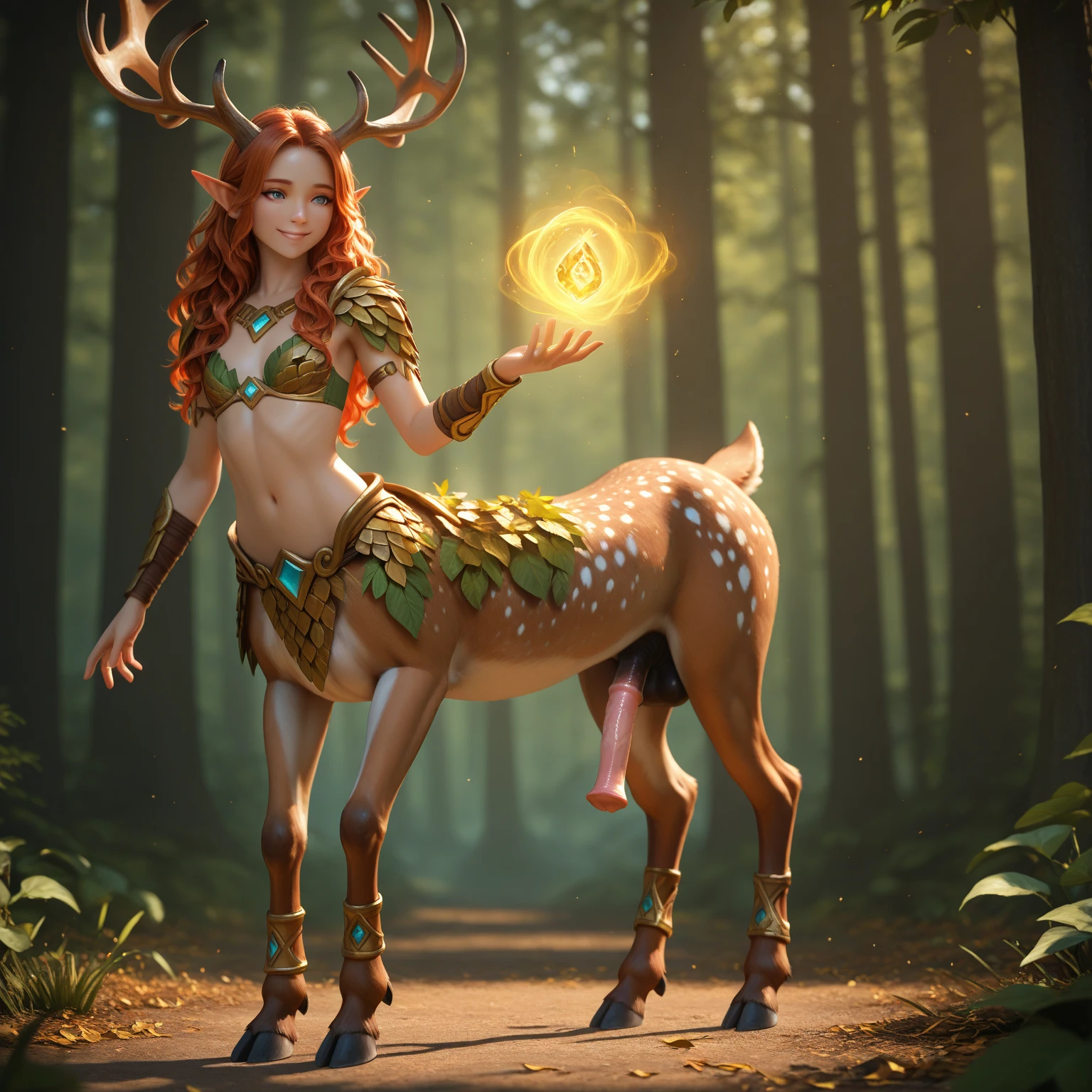 Painting of a woman standing with a deer in the woods, Beautiful fantasy art, Beautiful and fantastic paintings, very Beautiful fantasy art, Beautiful Animals Queen of Pearls, Fantasy Beautiful, Forest Goddess, Beautiful fantasy art portrait, Beautiful and gorgeous digital art, Mysterious Beauty, Beautiful fantasy maiden, Beautiful digital art, Beautiful maiden, Beautiful art, Fantasy art style, Be fascinated by the spirits of nature，masterpiece, Highest resolution，High Quality Content, 8K clarity and detail 