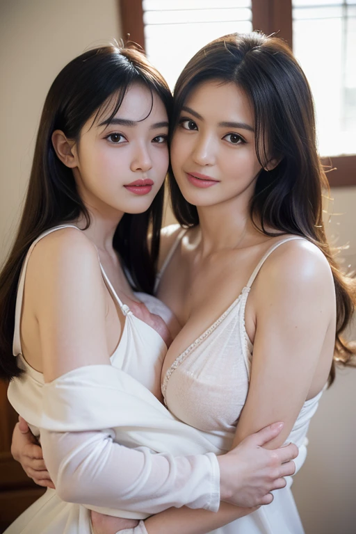 (((独奏)))，(((an 18 year old fashion model)))，[[[[close up]]]], [[[[rapeseed]]]], [[[[bshoulder]]]], perfect  eyes, Perfect iris，perfect lips，perfect teeth，Perfect Skin，with fair skin，HighDynamicRange，Movie Girl，(delicated face)，(Highly defined faces)，(((Transparent casual underwear)))，(((Obscenity exposed)))，(((lace underwear big breasts)))，(((In the background is the bedroom)))，(((Lie prone on the bed)))，((A smile of excitement and satisfaction on his face))，((Sexy and charming expression))，((looking at viewert))，((面部的close up))，4K Ultra HD, 超高分辨率, (realistically: 1.4), Best quality，tmasterpiece，（pastel colour：1.2)