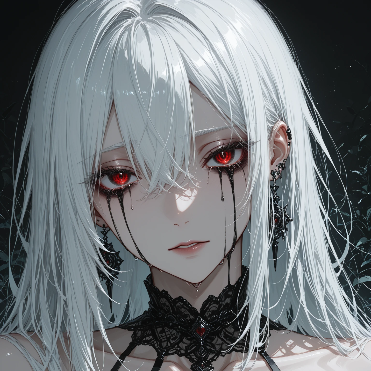 best quality, masterpiece, super high resolution, (reality:1.5), art, original photo, dynamic lighting, high resolution, sharp focus, depth of field,1girl, medium, masterpiece, best quality, super detailed, illustration, white hair and super detailed face, high quality face, upper body, fighting, bleeding, tattered clothes,