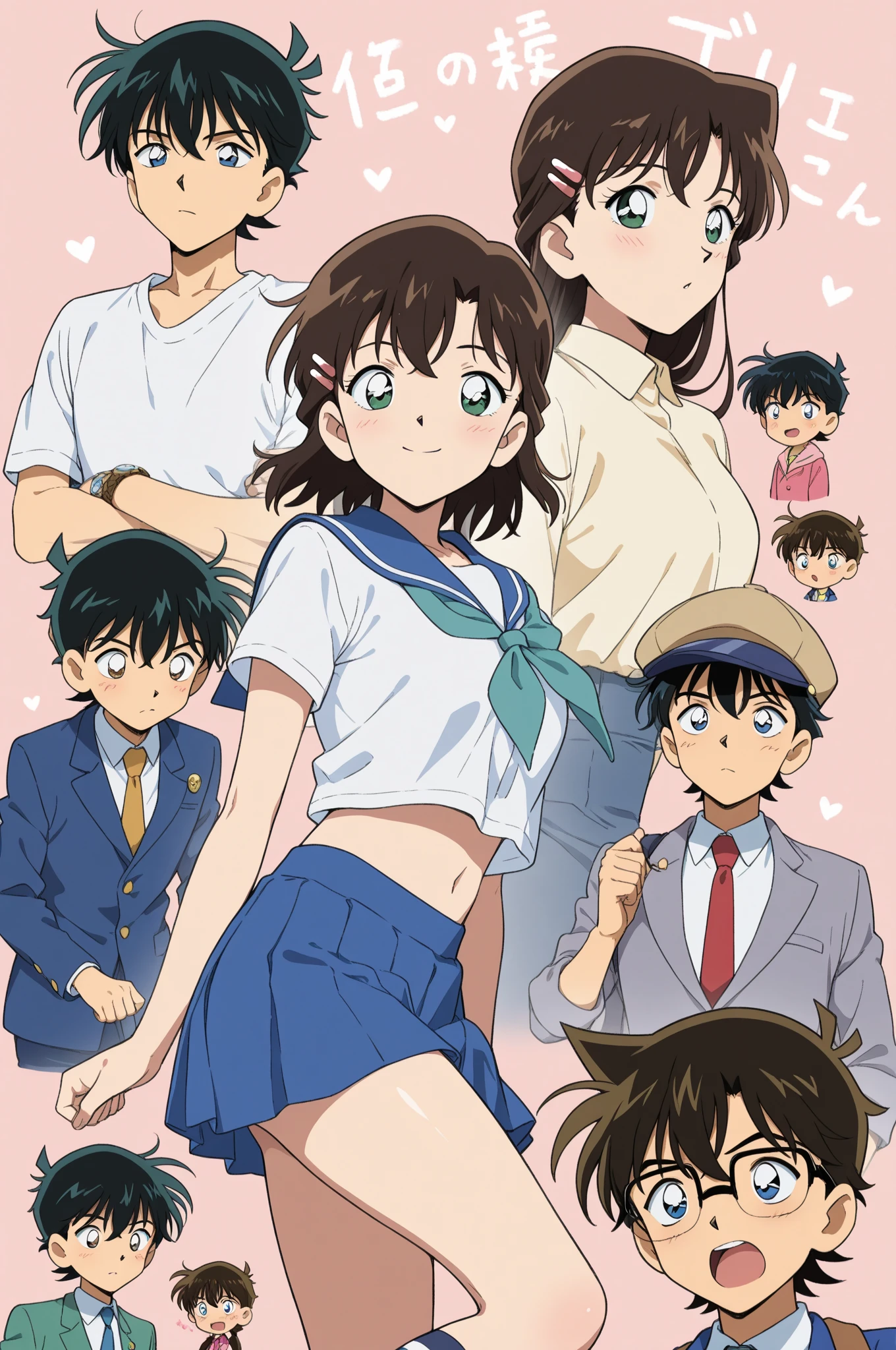 Ranma saotome, Cabello rojo, desnuda, sacando la lengua, mojada, pechos grandes, cuerpo completo, pose vulgar, collar, bragas apretadas, recibiendo semen en la boca