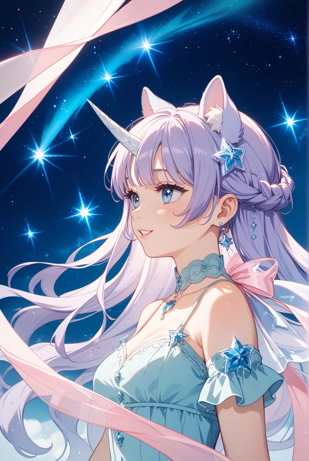 unicorn、Sparkling、Rainbow、Being in the sky