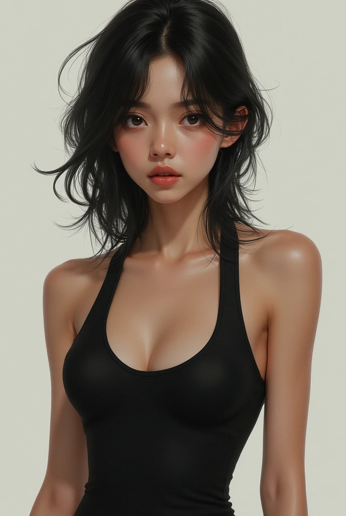 short brown asian taunting sexy  boobies