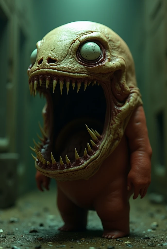 scary worm monster, under the bed, horror vibe, photographed, detailed, best composition