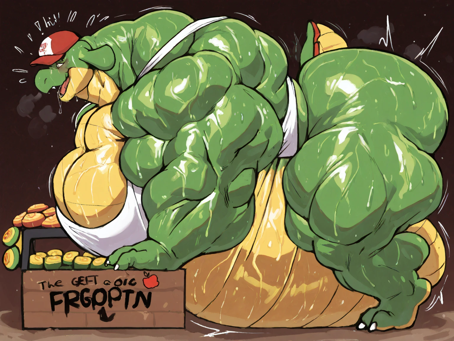 Wallpaper 8K, anthro, 1male, old chubby alligator,fat, big fat. overweight, white beard, Samurai shirt, forest background windy, falling leaf, sitting on big rock, (wild_long_Beard), (long_mustache), (wide dynamic view), (Hand on belly)