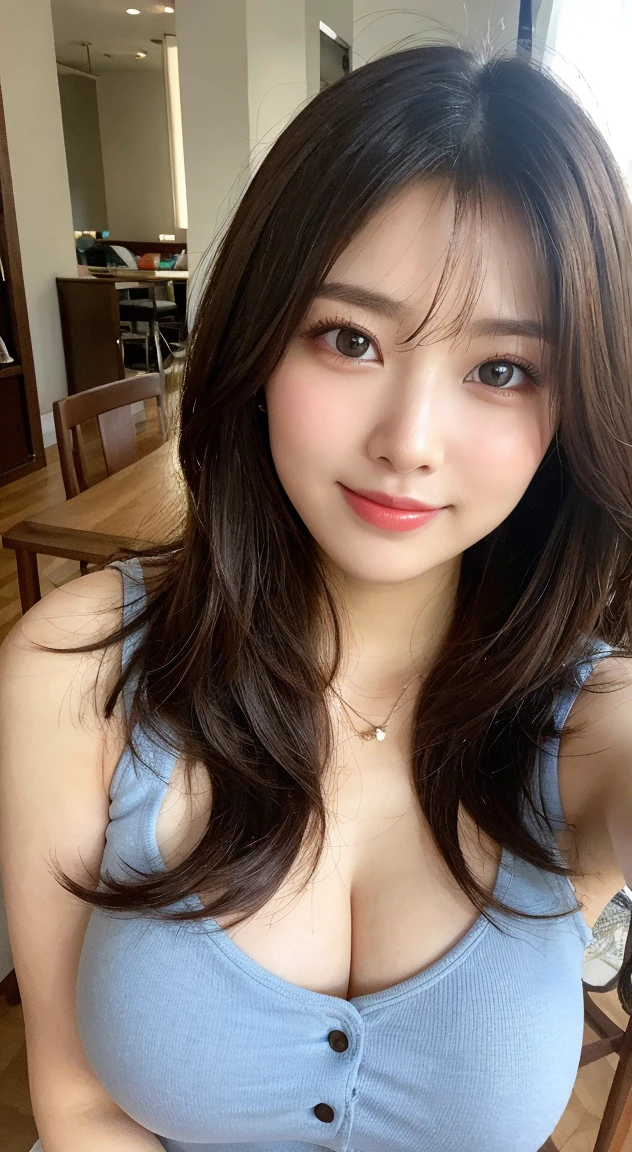 (Highest quality, 8K, 32k, masterpiece, Hmm.........: 1.2), Cute Japanese Woman:1.5, Big Breasts:1.5、A shy smile:1.5、nude:1.5、bed:1.5、Medium Hair:1.5、Posing with hands on chest:1.5、Very large breasts:1.5、