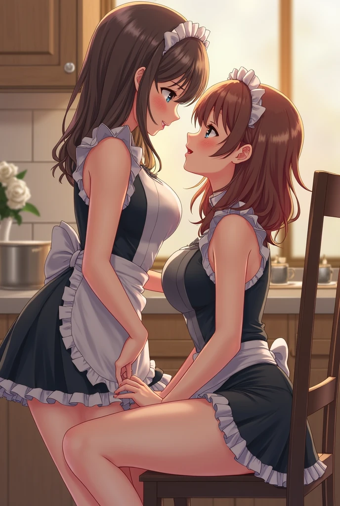 best quality, uncensored, prefect lighting,  rating_explicit , ((2 girls ))  ,(( yuri:)) , (lesbians ,French kiss ), very aesthetic, anime, Ultra detailed, 8k, ((Florist , apron ,dark brown short hair  , skirt lift )), beautiful face, highly detailed, physics-based rendering, cinematic lighting , official art, anime coloring, detailed face, ((( beautiful detailed body ))), 
BRAEK, nsfw
 25 years old ,(( pussy licking )), cunnilingus, pussy juice, dripping, sweat, wet, shiny skin ,  
com on back,  blush, orgasm, sweaty, drooling, saliva trail, indoor,  (( Flower shop   )), ((bare nipples )),blurry background,