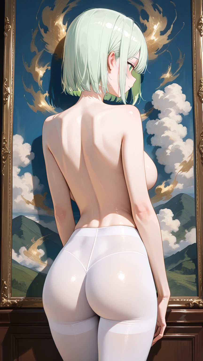 (masterpiece, Highest quality:1.3)
Lightning FF13, 1 girl, alone, Long Hair, Pink Hair、Completely naked、All Nude、Above the Clouds、Sky、Back view、Butt、Buttを突き出す、smile、On all fours