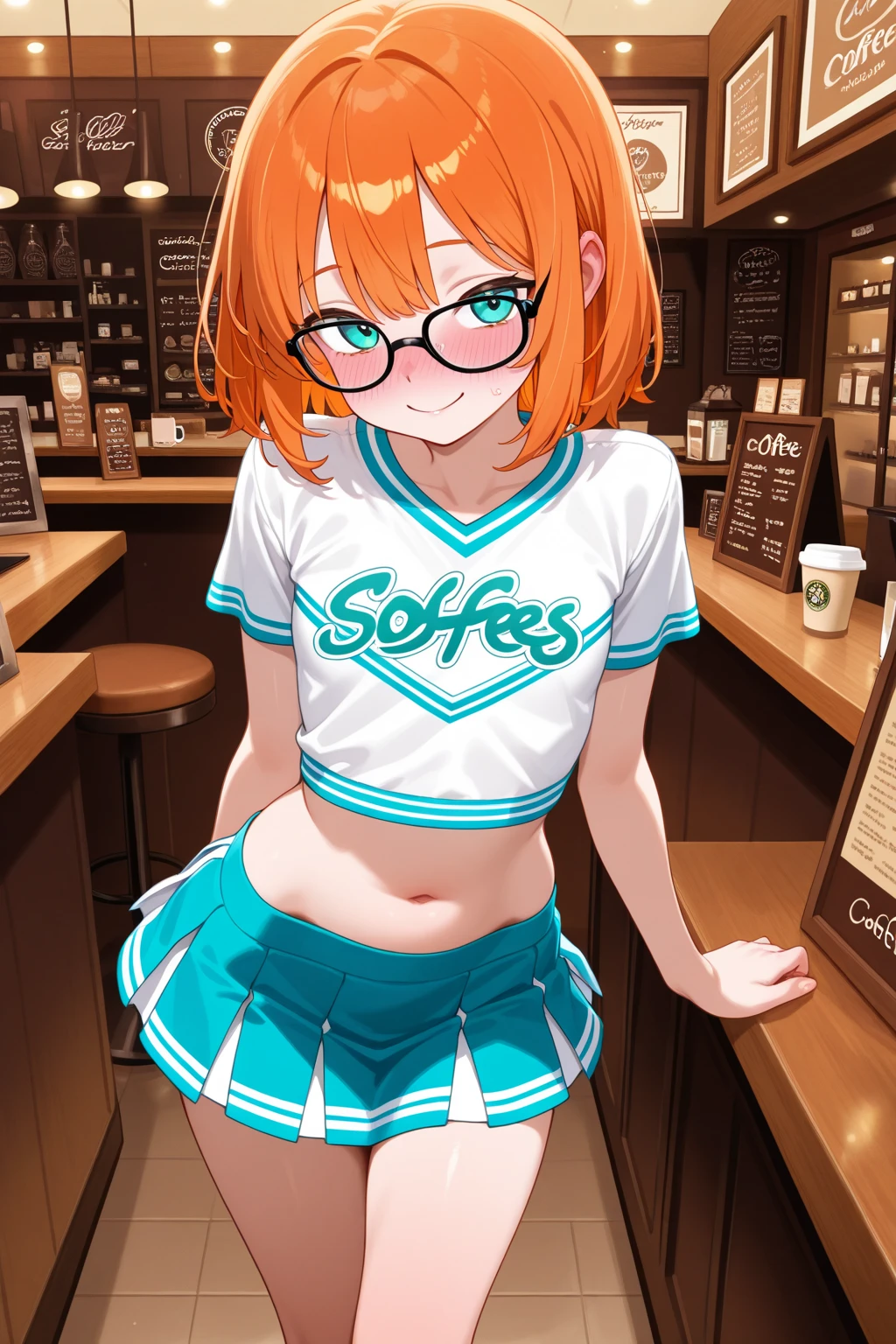NSFW, (masutepiece), (photo realistic1.4), 超A high resolution, Best Quality, 8K,Indoor,Manga Cafe,come before:1.0,BREAK solo, 1girl in, 20yr old, extremely beautyful girl, Beautiful face, Perfect face, cute symmetrical eyes, 二重まぶた, medium breasts, puffies_Nipples, (perky breast), Narrow waist, (pubic dark orange hair:1.5), nffsw, Juice dripping, ((Short hair, dark orange hair)), Glasses,No makeup, Sweaty body, Standing, BREAK (Green Tracksuit), (open clothes east, Nipples, nipple slip, , slip, No panties,(embarrassed,Smile), open open mouth,((Tongue out)),breathing deeply, Feel good,indecency,Close one eye,look away from the viewer,