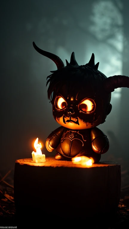 (knitted toy voodoo doll:1.7), (Voodoo Bat Conducting Dark Ritual:1.3), (Clothing: tattered ritual robes with dark runes:1.0), (Accessories: enchanted ritual dagger, glowing sinister ritual circle:1.2), (background: eerie ritual chamber with floating, glowing spectral symbols and eerie light:1.2), best quality, masterpiece, detailed soft oil painting, detailed background, dramatic cinematic lighting, soft edge lighting, professional, dramatic lighting, hard edge lighting, ultra quality, 4k,masterpiece, best quality, 8k, ultra highres, highres, extremely detailed