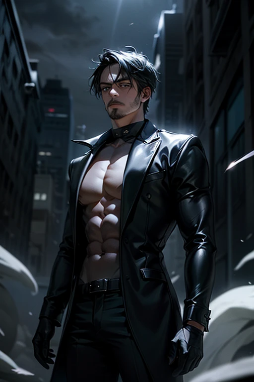 1man, mafia, short black hair,  dark night, dangerous, random pose, handsome, attractive, slightly muscular, cinematic lighting, unreal engine, trending on ArtStation, intricate details, masterpiece, best quality, by Irakli Nadar, Greg Rutkowski，(((best quality))),(((ultra detailed))),(((masterpiece)))