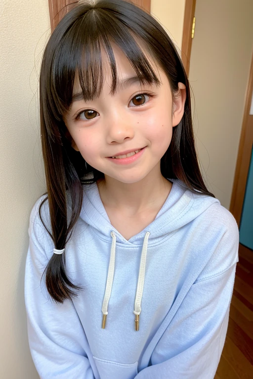 ((Attention to detail)),(Super detailed), 非常に詳細な CG ユニティ 8K 壁紙, beautiful girl,((Two people)), Highest quality, 8K, ((12 years old))、girl、Long straight hair、Summer outfit、((Happy smile))、Bust Shot、（sea）、