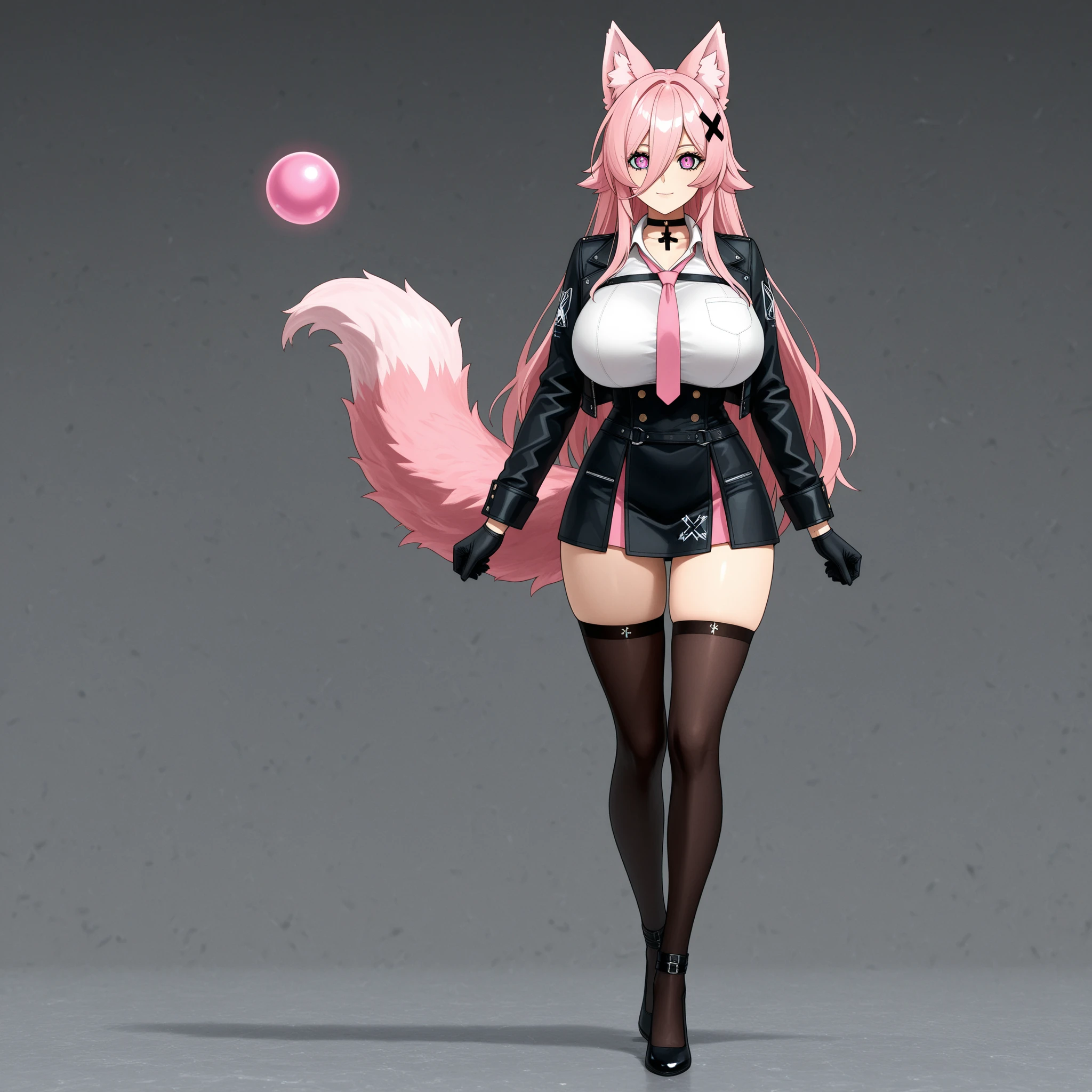 fox girl, striking a sexy pose at the mall, (best quality, 16k, 8k, ultra highres, absurdres, highres, professional artwork:1.2)