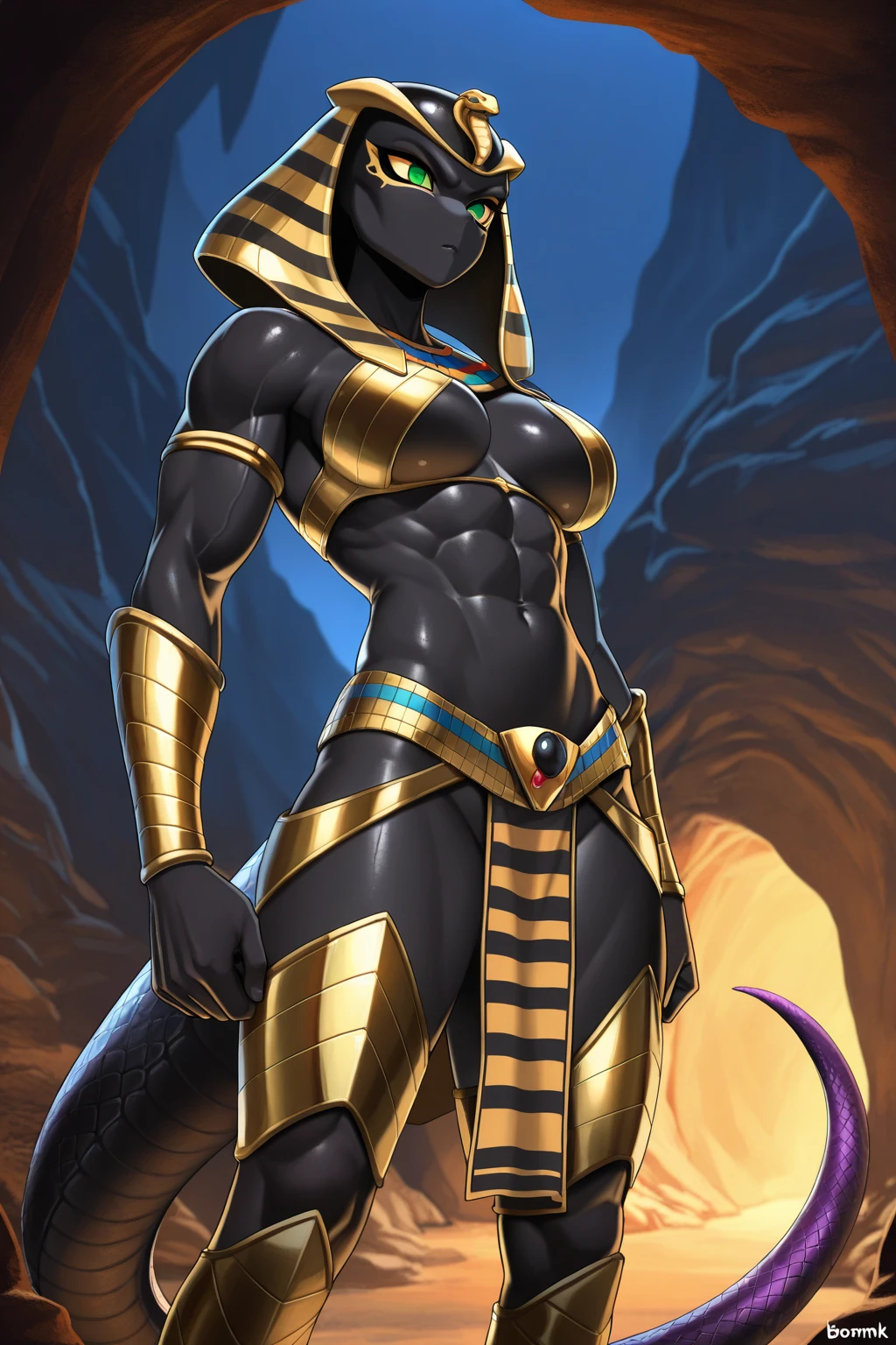 Tall__muscular_anubian_jakal exta_muscular sweat_body slight_belly full_breasts female_futa futa_penis futa_masturbation cum horny_face dark_body public_hair yellow_eyes solo Masterpiece best_quality absurdres highly_detailed cleanly_drawn_eyes anthro_only by_ewgengster, by_underscore-b, by_runawaystride claws feets nude hazy egyptian_palace
