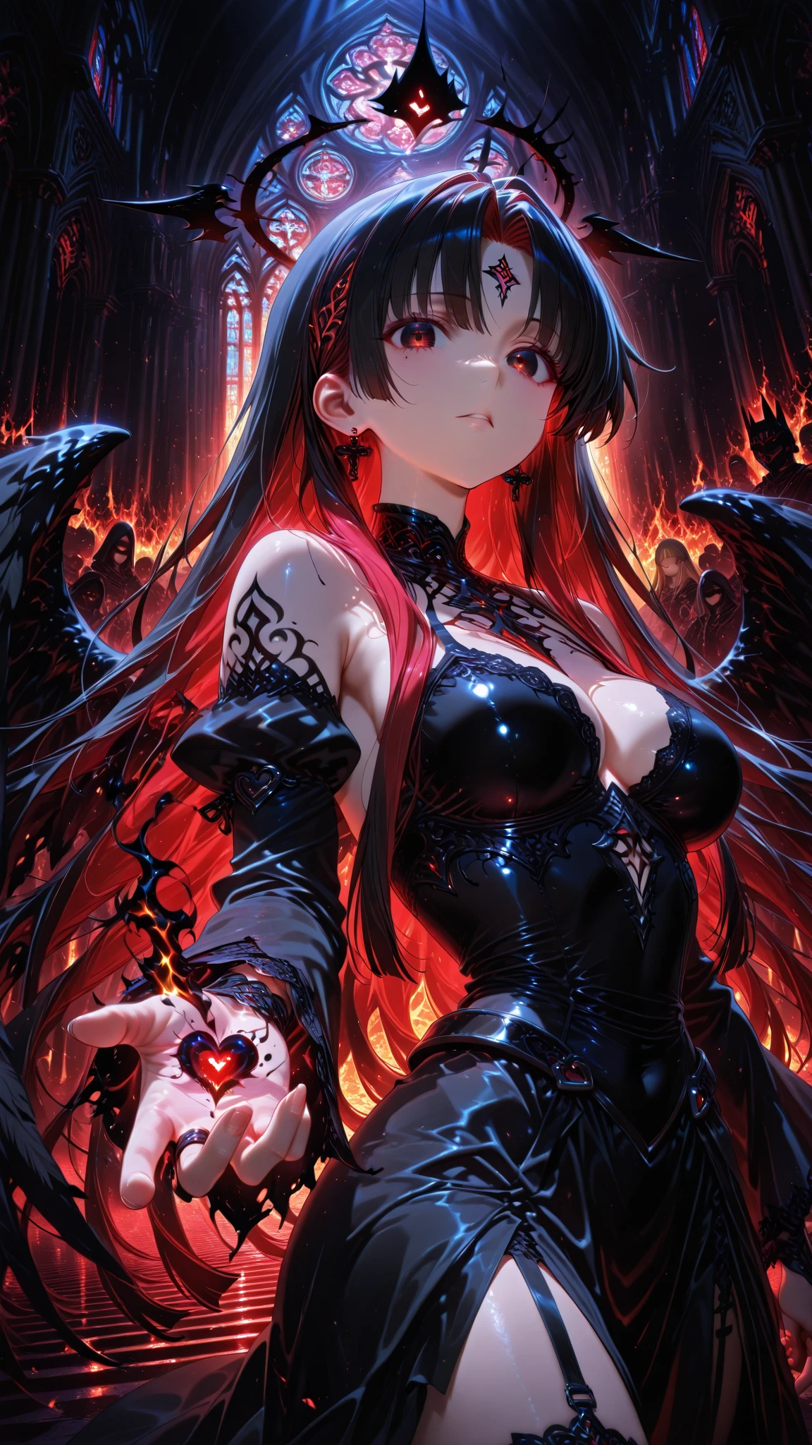 (Dark skin), (devil horns), Large breasts,
The temptation of immortality occupied my mind
reprimand
Knee weakness, Summoning power
confusion
I am the storm that is coming
Provoke black clouds in isolation
I am a recycler with my name
Born in flames, I am blessed
My family crest is the demon of death
deserted, I was awakened
Darkness and the divine Phoenix Ashes
The pain that ensues
Fate chases time
Inheritance nightmare, Surrounded by fate
Can't escape
Continue walking on the route between the lights
wrong
Walk through the empty hall,I won't go over 5R
Truth in the eyes of embers
We always fight in fire and ice
Two souls were once lost, Now they remember
I am the storm that is coming
Provoke black clouds and isolation
I am a recycler with my name
Born in flames, I am blessed
My family crest is the demon of death
deserted, I was awakened
Darkness and the divine Phoenix Ashes
The pain that ensues
Fate chases time
Disappear into the night
The shadow of loss left behind
Obsession is tugging at me
decline, I will take what belongs to me
Lurk in the shadows under the night
Bloody spinning constellations
Dancing in the graves of those standing at my feet
The dream of the Black Throne I keep repeating
Dark ruins, Summoned from the ashes
The puppeteers gathered all the masses
cable, Distorted thoughts when the blade hits
You want that power? Then try and accept it
Outside the tree
fire
smash
Bloodline yearning
Dark thoughts embrace
Crimson delight
Be your hazy heart
Curing or destruction?
Bury the light deep in your heart
spurn, Didn't go home
We burn chaos in the wind
Drift alone in the ocean