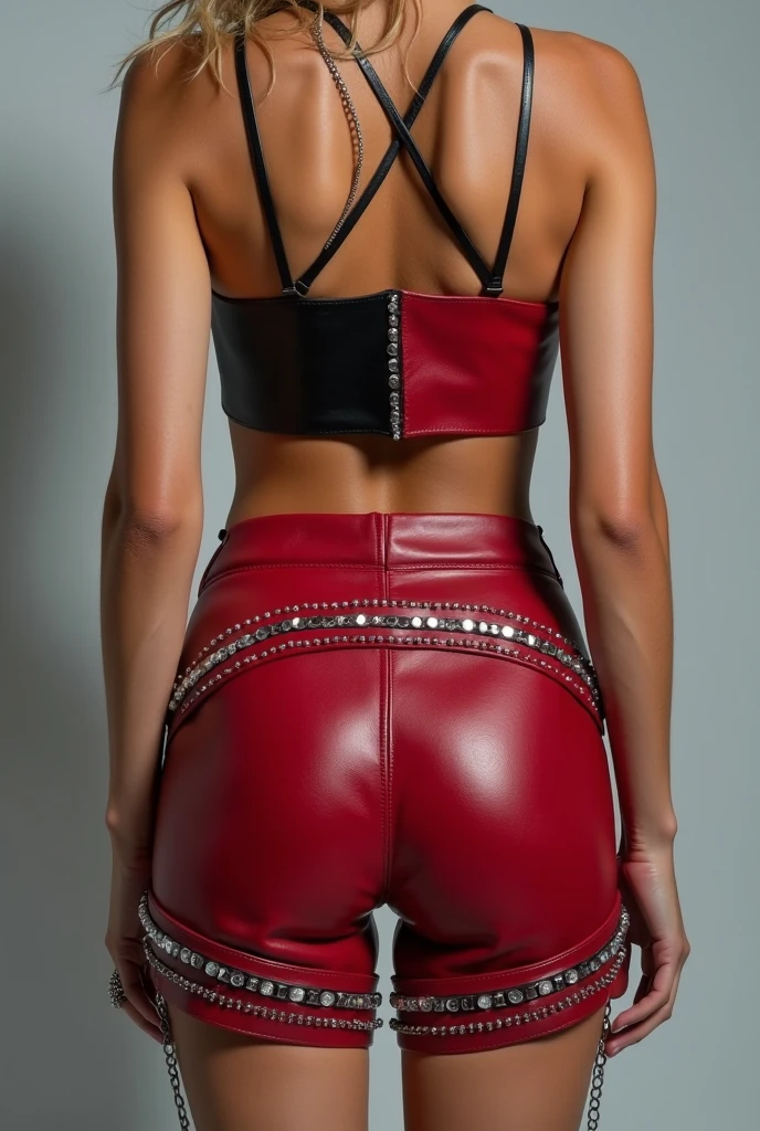 (ultra realistic,32k,RAW photo:1.1),(high detailed skin:1.1), 8k uhd, dslr, high quality, film grain, lips,(thick\lips\), (red bra and panty)
(shiny glossy translucent clothing:1.1), <lora:Clara_Duran:1> brown hair, ponytail, straight hair, brown eyes, tanned skin, <lora:add_detail:0.8>, (huge breast:0.8), big ass
(shot from behind looking at viewer)
(busty:1.1) , (chubby:0.1),(moonlight:1.1),<lora:LowRA:0.4>, dark theme, (night:1.1), (dark background:1.5), <lora:KLpanties-11:0.5> <lora:BigBooty-V2:1>