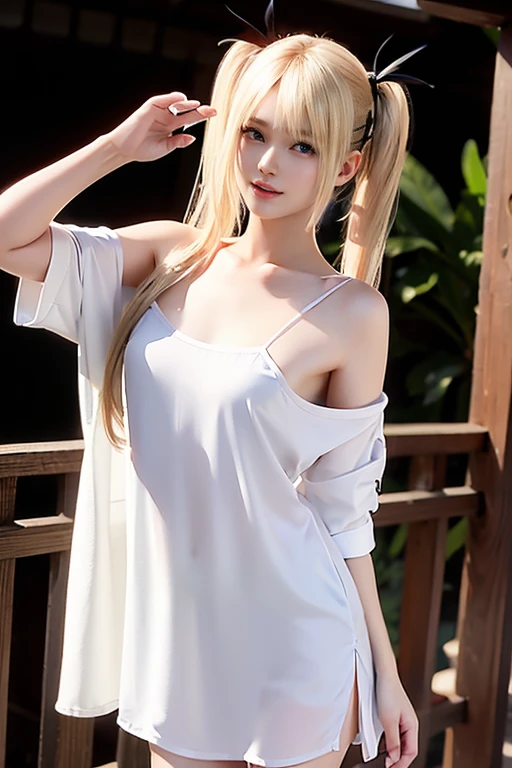 a baby face、A slender、huge tit、top-quality、超A high resolution、a picture、a photo of a cute girl、Detailed cute and beautiful face、(pureerosface_v1:0.008)、Beautiful bangs、alice in the wonderland、14years、White shiny skin、bangss、Platinum Black Super Long Straight Silky Hainer hair、Attractive beautiful crystal clear big blue eyes、White Apron、a blue dress、without makeup