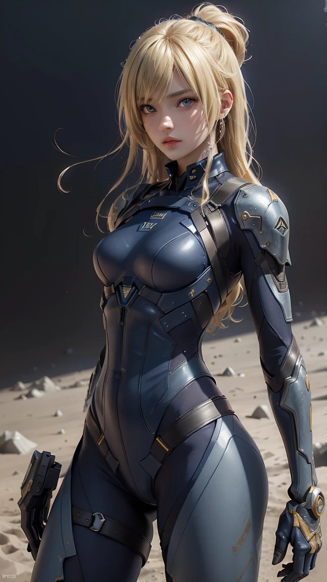 (((Samus Aran))),girl,1girl,metroid,Star Warrior Woman,sexy Samus Aran,
(large breasts:1.5),busty,close-up of the chest,((((ponytail, hair bow,blonde hair,high ponytail,)))),(((blue_eyes:1.3,blue pupils))),intricate eyes,beautiful detailed eyes,symmetrical eyes,((((tan,dark skin,black skin:1.35,dark-skinned_female,dark skin:1.3,ebony skin,lustrous skin:1.5,bright skin: 1.5,shiny skin,very shiny skin,shiny body)))),(spider lower abdomen,narrow waist,wide hip,athletic body,inflated legs,thick thighs),(((detailed face))),beautiful detailed lips,perfect face,pretty face,(((adult))),big thighs, shapely thighs,
cute,slutty,sensual,seductive look,seductive,((erotic)),(((nsfw))),sexy facial expressions,seductive facial expressions,
blue bodysuit,((wears her tight light blue latex bodysuit)),wears tight clothing,dressed in a blue bodysuit,blue bodysuit,
dynamic and seductive pose,looking at viewer,embarrassed,centered,scale to fit dimensions,Rule of thirds,
((Fantastical Bridge Ancient:1.5, dark stone-built, Glowing blue:1.5)),((Starry sky,Unknown constellations)),(Night, Silence,Mystery),((Dark tones in the background)),((broken earth,asteroid field:1.5)),(jagged dark rocks boulders and debris shooting into the air:1.3),Extraterrestrial scenery,dark asteroid belt,surrounded by several dark asteroids glowing with fiery auras, vast and mysterious universe,cosmic landscape,mysterious planet,scenery:1.25,((intricate scenery)),(black background, stars that do not shine, sense of space),
(Glossy Ancient ornaments),highres,sharp focus,(ultra detailed,extremely detailed),(photorealistic artwork:1.37),(extremely detailed CG unity 8k wallpaper),(((vibrant colors,vibrant theme))),(intricate),(masterpiece),(best quality),artistic photography,(photography taken by sldr),(intricate background),perfect rendered face,perfect face details,realistic face,photo realistic,((intricate detail)),(((realism))),