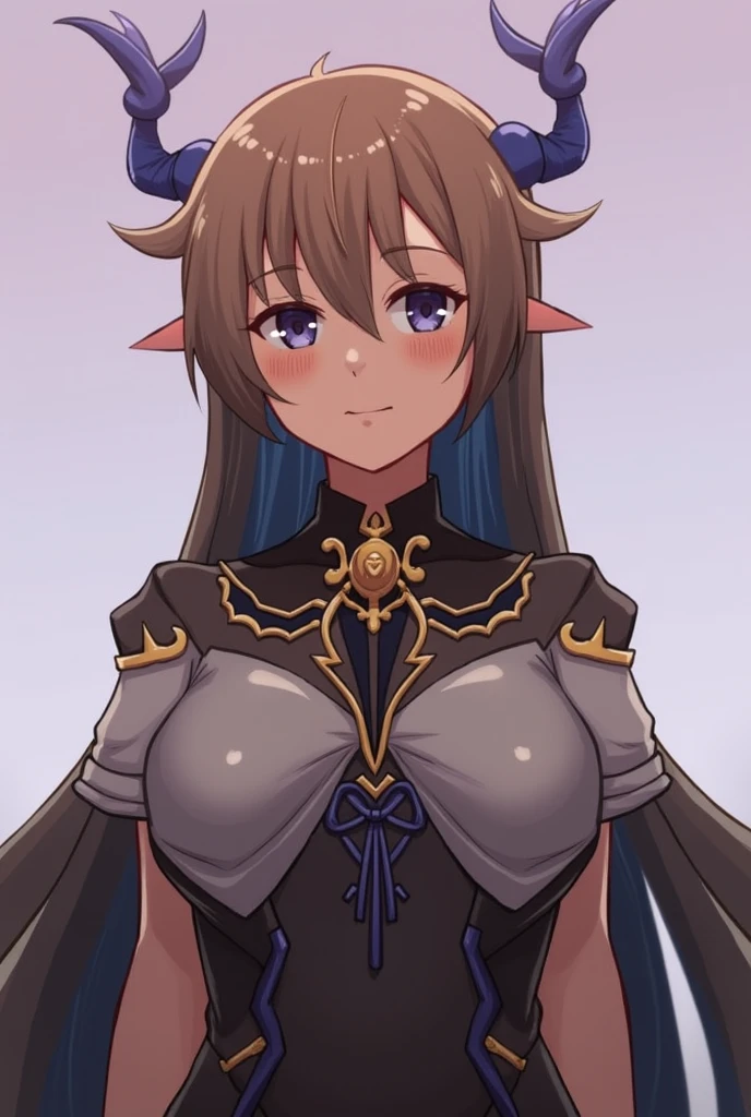 1girl, solo, sexy, small rim glasses, light freckles, blue eyes, long brown hair, (naked:1.2), thong, sexy armor, tiny breasts, thin, big ass, cleavage, thighs, medieval blacksmith, (blushing:1.2), smiling, holding a condom