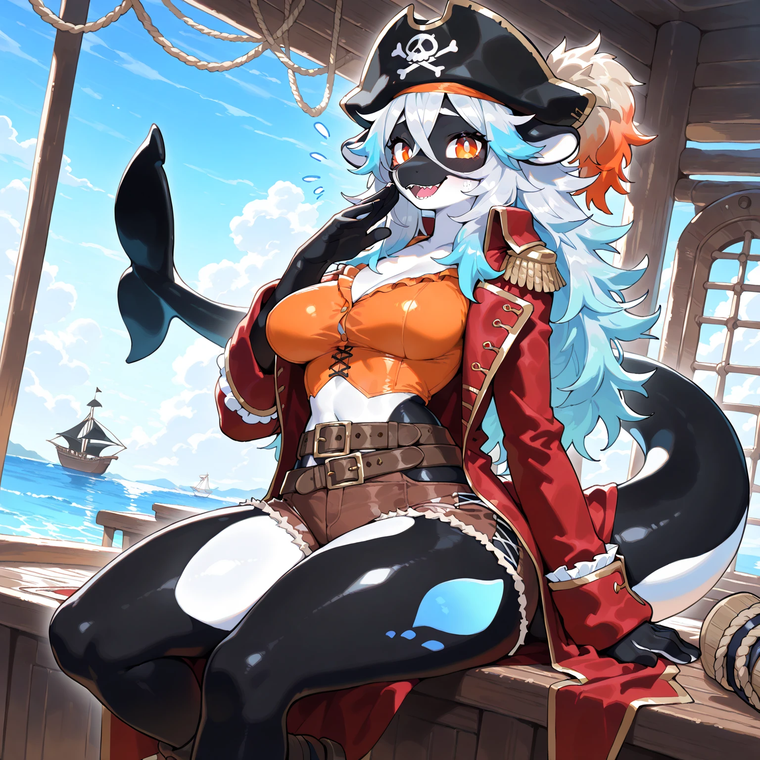 (best quality:2.0),happy,White hair,detailliert,the clear waters of a beautiful view on the beach,beautiful thighs and breasts,beautiful curves,Bikini,reflektierender Mond im Wasser in einer mondlosen Nacht,Hut,nachts,dunkel,teasing,peeves,sexuelle lust,halb nackt