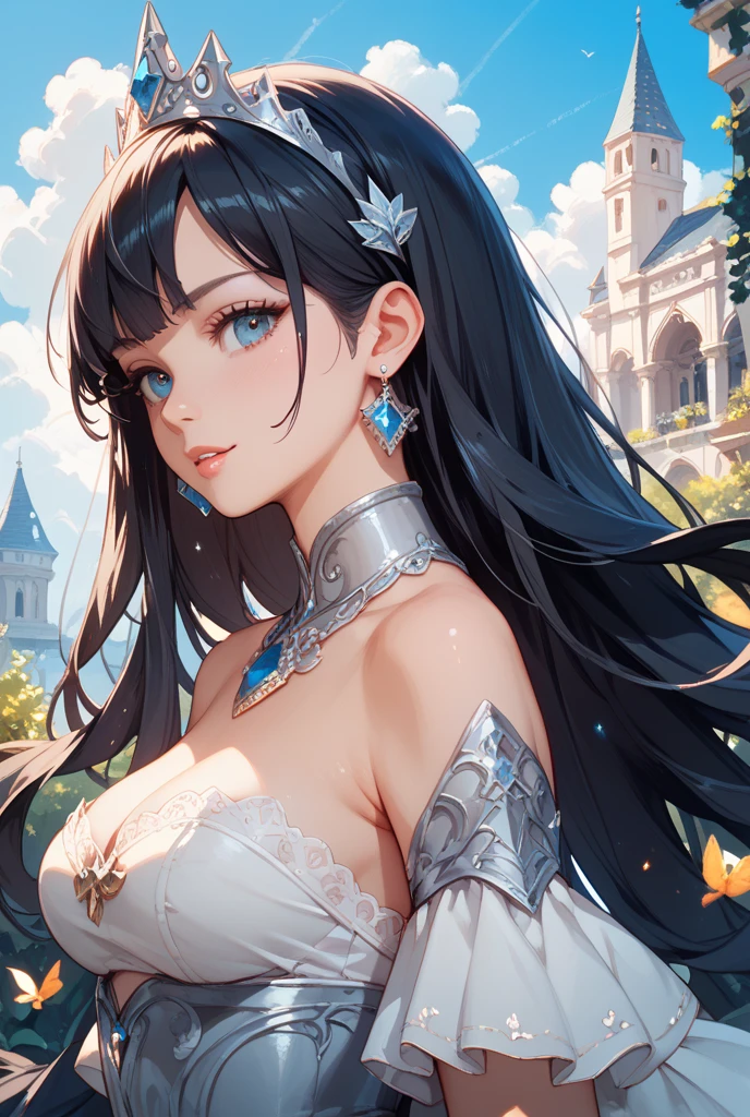 (one woman), glossy black hair, blue eyes, graveyard, a large number of skeletons wearing military uniforms, skeletons playing various instruments, a woman playing the violin, a ponytail, detailed and beautiful eyes, (highest quality, 8K, masterpiece :1.3)), Slim beauty: 1.3, (casual hairstyle, 1.2), Clothes: 1.1, long sleeves, super delicate face, exquisite eyes, double eyelids, smile, home, female focus, 1 adult female , highest image quality, ultra-high image quality, ultra-detailed description, ultra-detailed art, overwhelming depiction, precise and detailed art, ultra-handsome and beautiful face, woman in a revealing dress, light makeup, perfect proportions , stylish atmosphere
