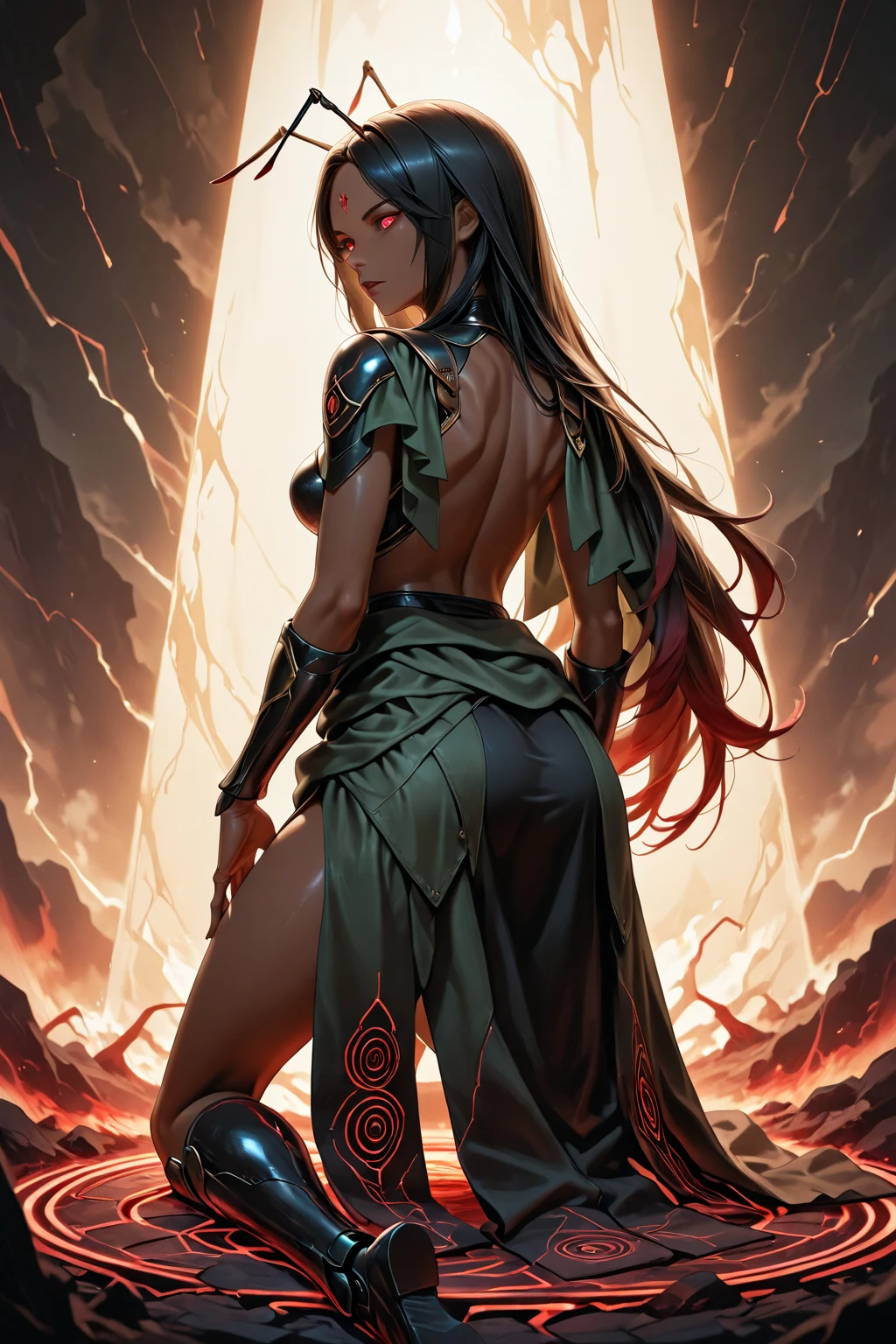 girl, ancient rotting evil mummy, evil look, dark scenery, sexi, body covered in bandages, red glowing eyes, combat stance, wielding an ancient egyptian sword, vibrant appearance, creative behavior, imaginative, sensual, spontaneous, highest quality, skin texture, intricate details, (cinematic lighting), RAW photo, 8k