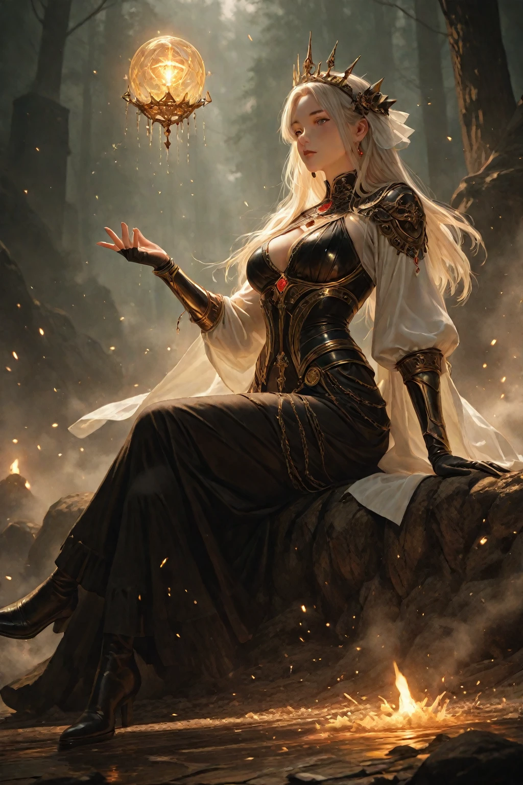 (Extreme Detail CG Unity 8K wallpaper, portrait, masterpiece, highest quality), (scene: in hell, mountains, smoke, volumetric lights,)(erotic, sexualized, devilish seducing smile) (Exquisite lighting and shadow, highly dramatic graphics, Cinematic lens effect), (succubus, queen of hell, sitting on huge throne, dynamic pose), (excellent detail, outstanding lighting, super wide angle, 50 meters away from the subject,), (excellent rendering, enough to stand out in its class, majestic makeup, jewelry, (thin see-through wet clothes)