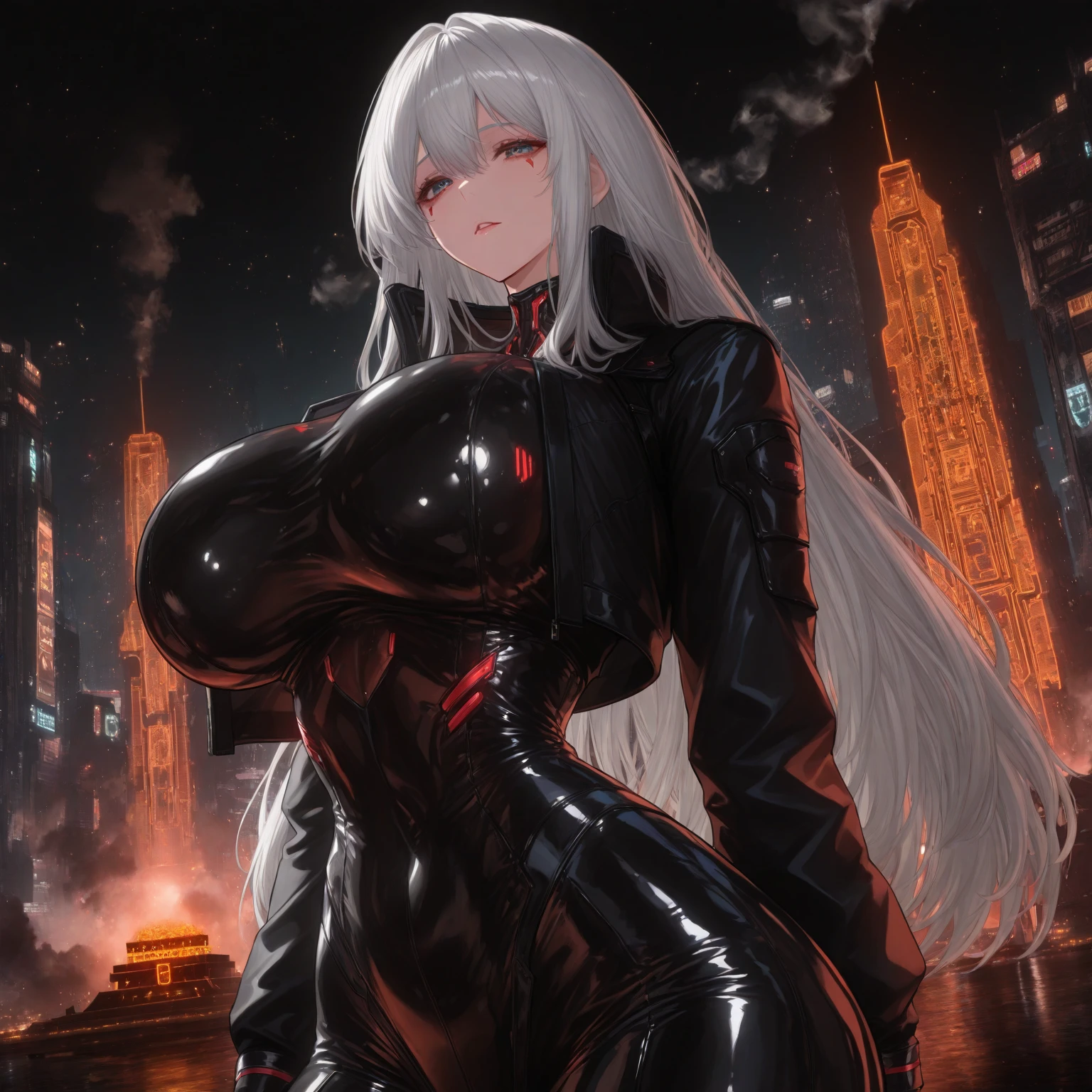 masterpiece, best quality, absurdres,ultra-detail,big eyes,perfect face,game cg,anime colored,finely detailed beautiful eyes,(realistic:0.5),(3d:0.5),1milf,nikkerose, halo, circlet, hair ornament, red eyes, short dress, belt, bodystocking, gauntlets, very long hair,huge brests,huge hips,
smile,(sitting:1.2)
ruins,night
<lora:Milf:0.7> <lora:Loraeyes_V1:0.3> <lora:add_detail:0.3> <lora:rose-nikke-richy-v1:1>
