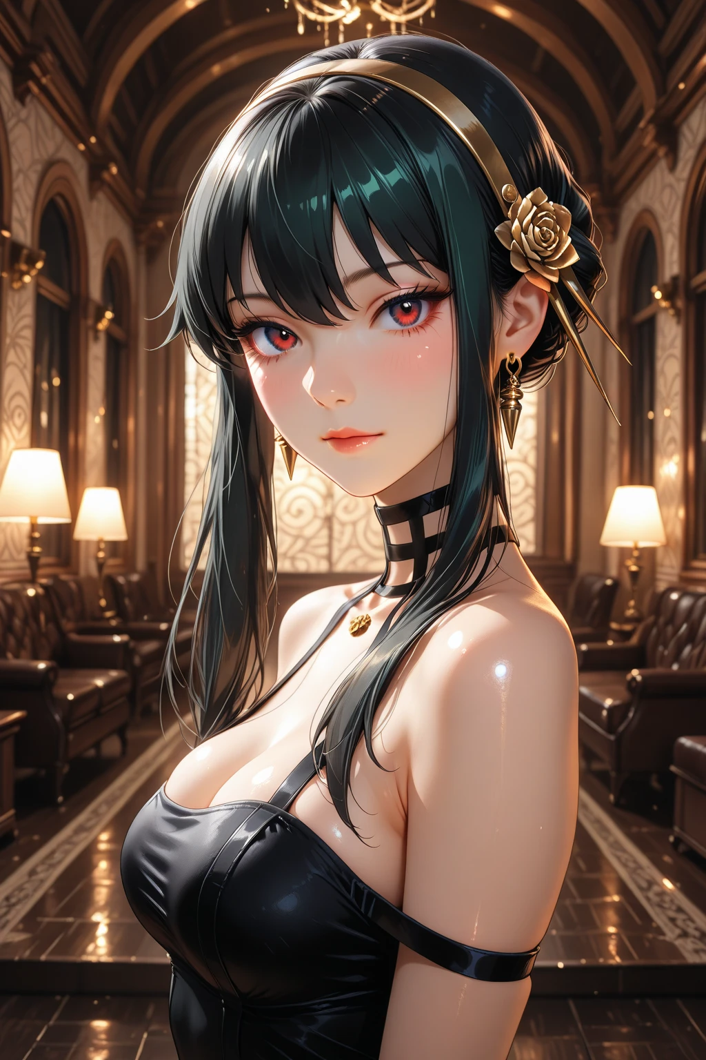 (bests quality, highres, realistic:1.37), green hair, red shirt,  black vest, large covered chest, vibrant colors, paintbrush, bar counter, pouring drinks, serving customers, dimly lit bar, vibrant atmosphere,  cocktail shaker, high cocktail glass, glowing mushrooms, magical aura, whimsical scenery, ethereal vibes, mystical cocktails, mesmerizing artistry, enchanting mixology, whimsical garnishes, swirling colors, mystery and allure, twinkling fairy lights, enchanting melody. (best quality, highres, ultra-detailed, vibrant colors, portrait, magical lighting)