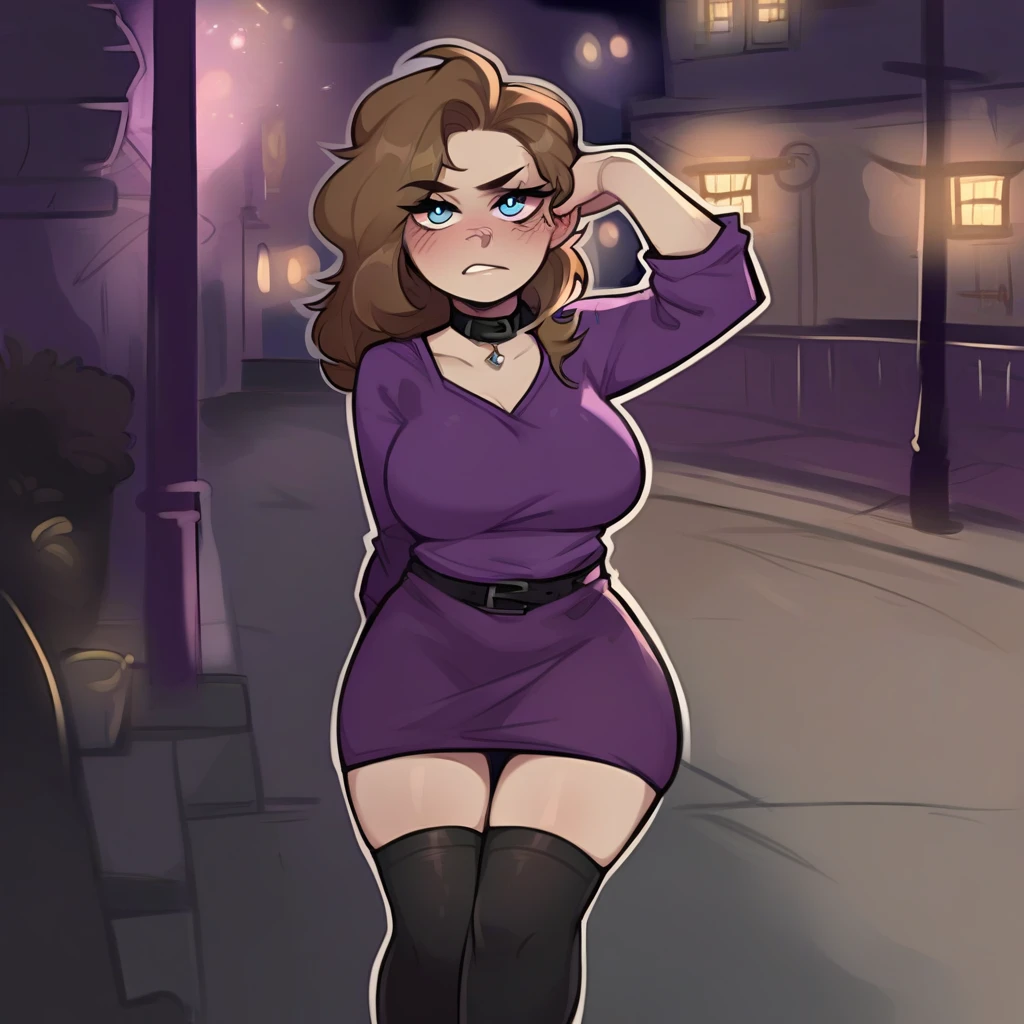 score_9, score_8_up, score_7_up, animated, Thrush musician, short hair, black hair, best quality, perfect eyes, portrait, big breasts, Lips, black Lips, Eyelashes, blue eyes, black dress, night, forest, full body, big ass