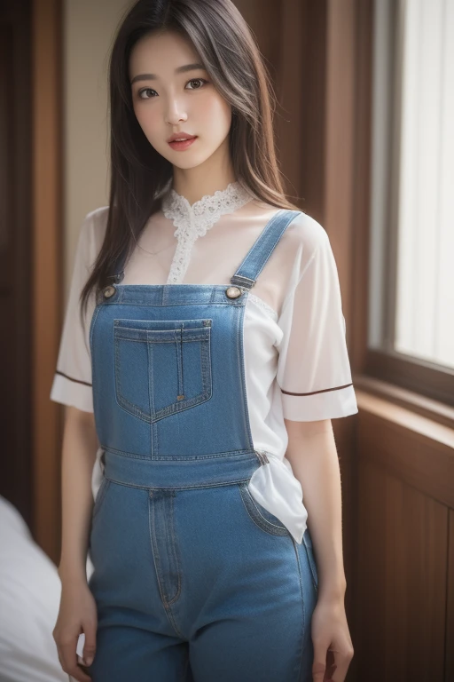 (masterpiece, Highest quality:1.2), One girl, alone,bony body、15 years old