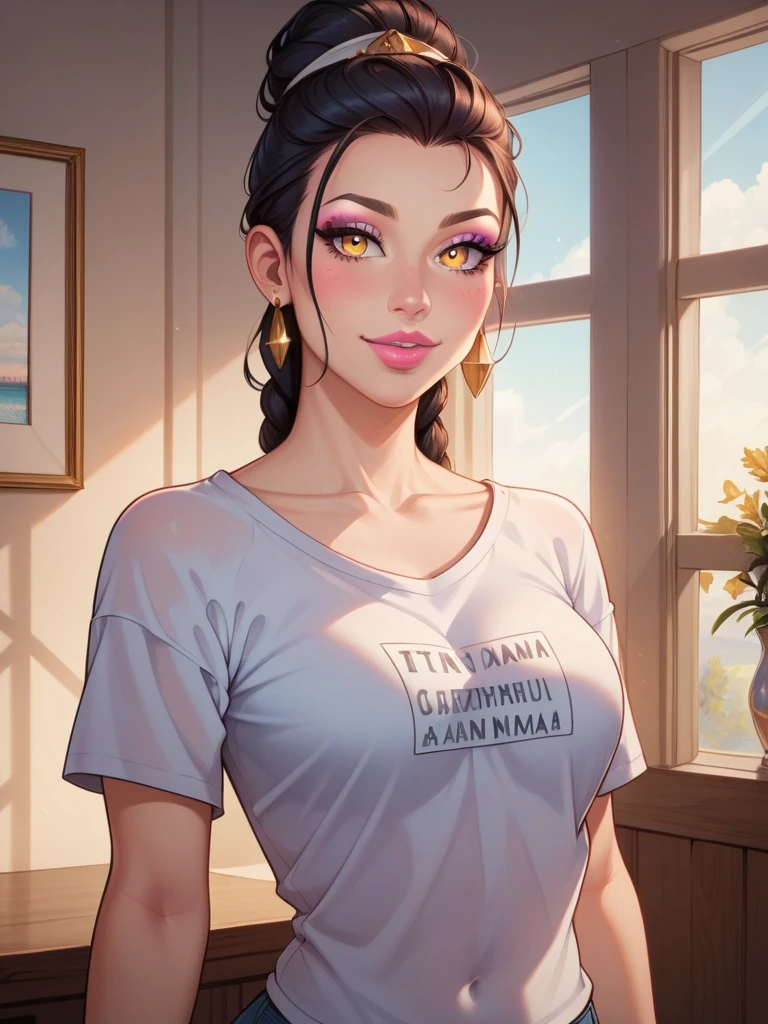 Ami_octo_v2.0, 1girl, mature female, black hair, hair bun, best quality, masterpiece, ultra-detailed, high quality,
Beautiful, beautiful face, smile, looking at viewer, Maxi dress, Large breasts, cleavage, POV, from the front,