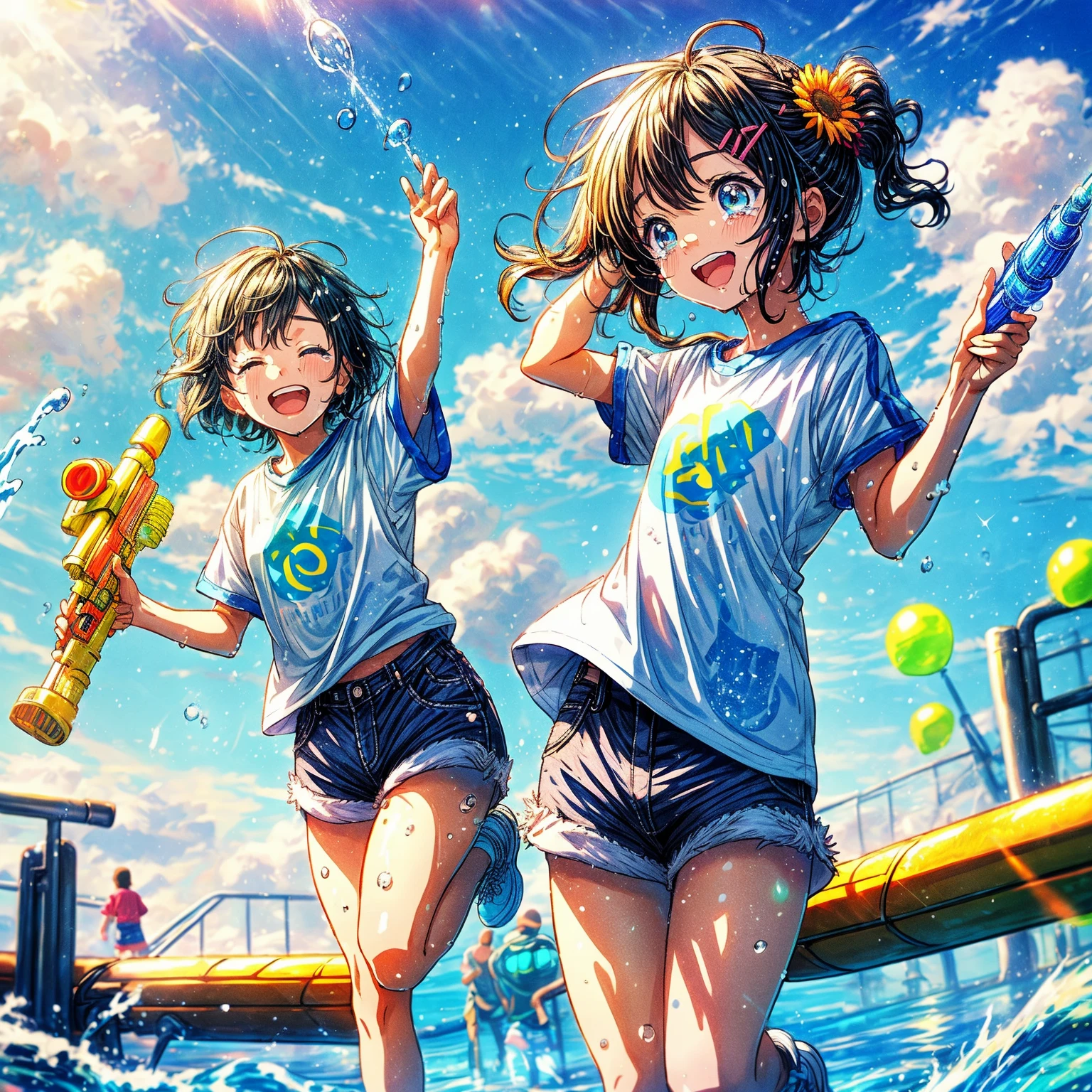 Boat racing、girl